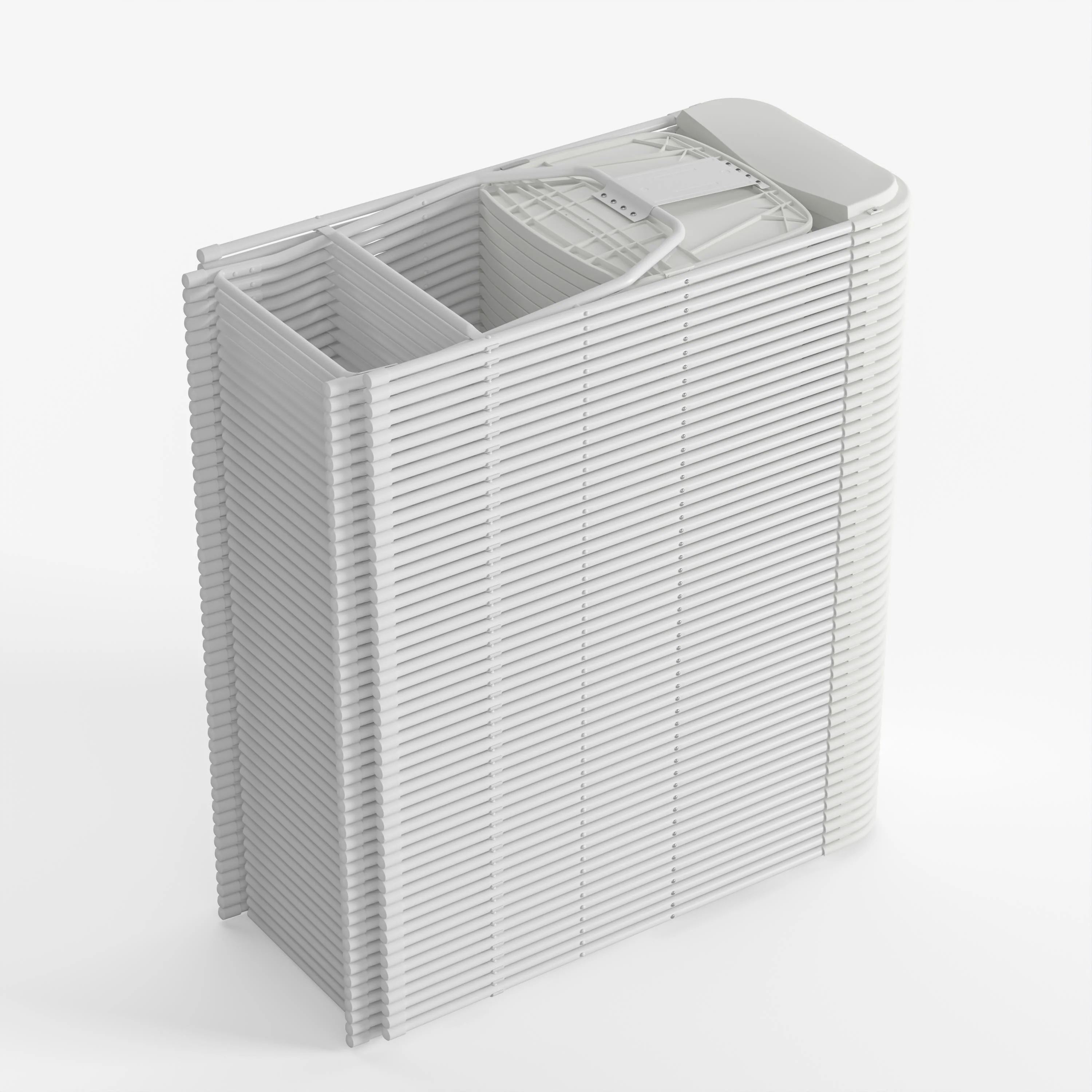 Hercules Series Plastic Folding Chair - 650LB Weight Capacity - Image 201