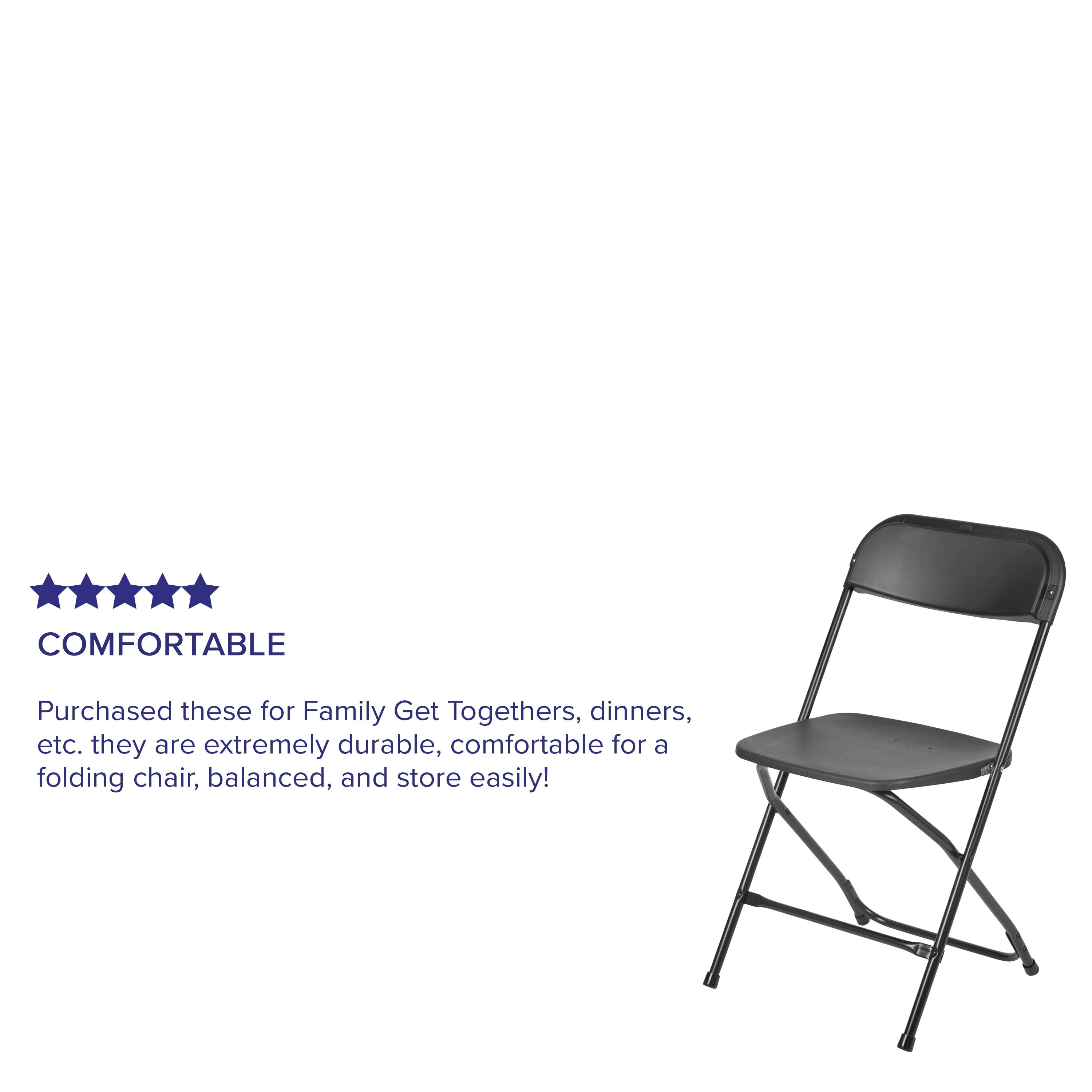 Hercules Series Plastic Folding Chair - 650LB Weight Capacity - Image 212