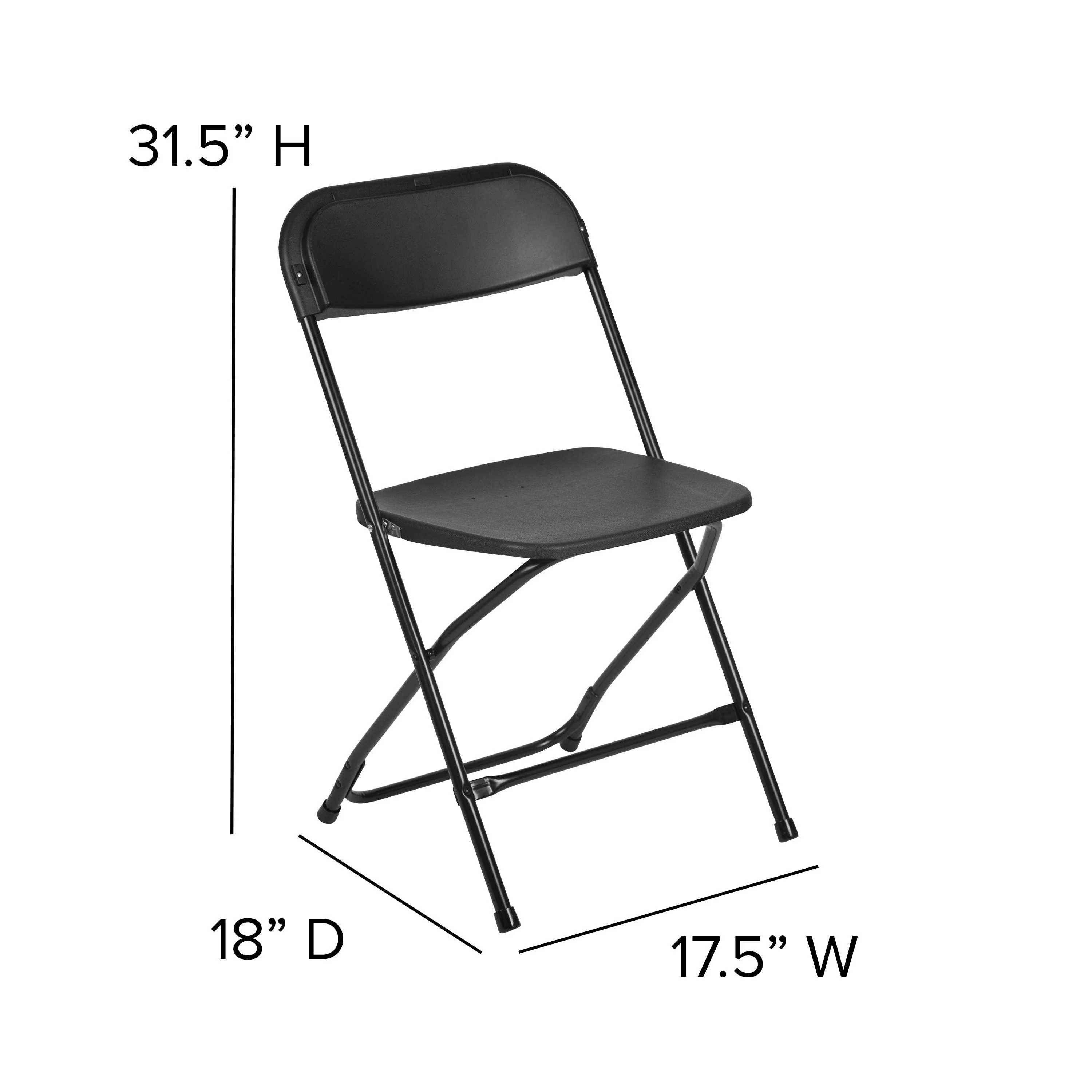 Hercules Series Plastic Folding Chair - 650LB Weight Capacity - Image 214