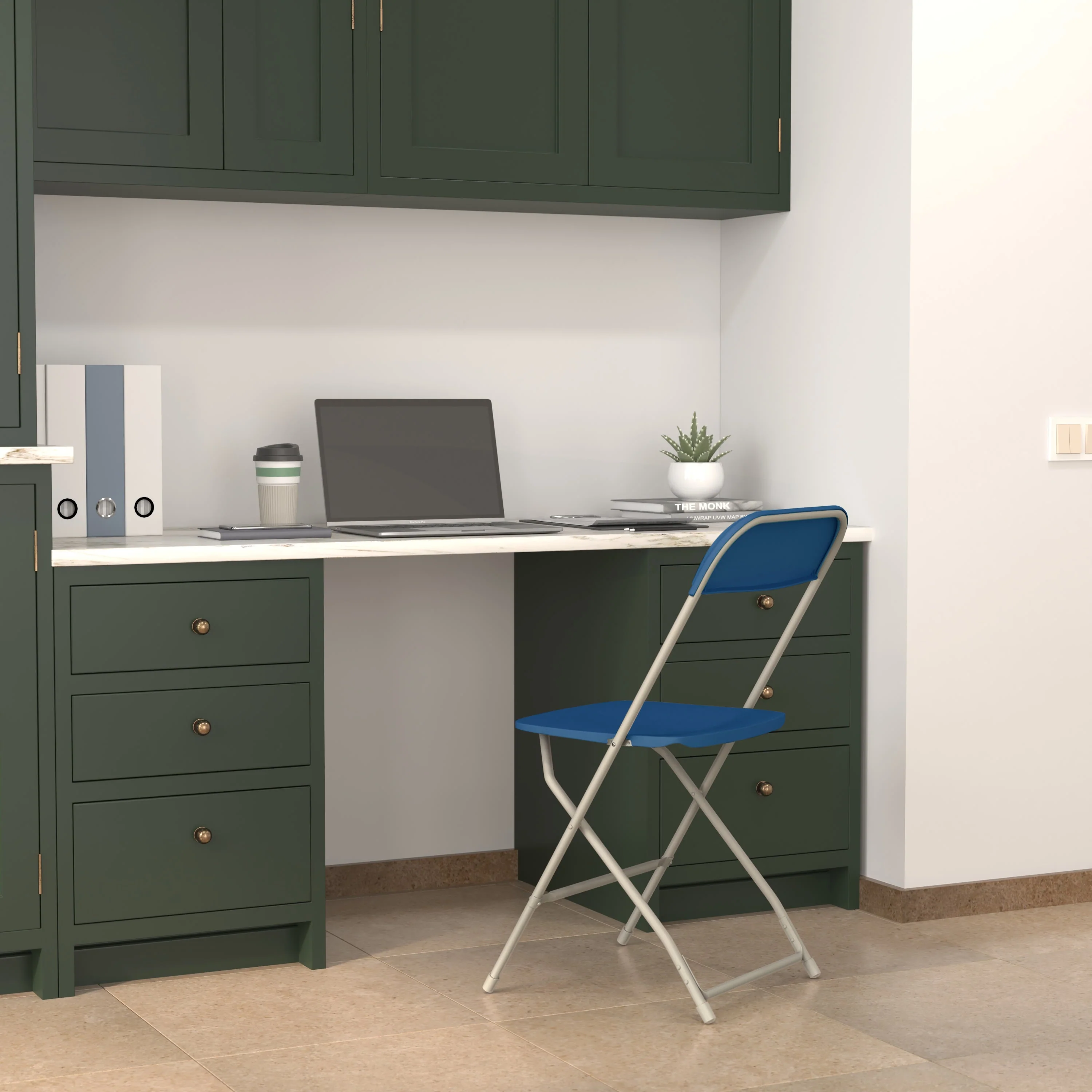 Hercules Series Plastic Folding Chair - 650LB Weight Capacity - Image 227