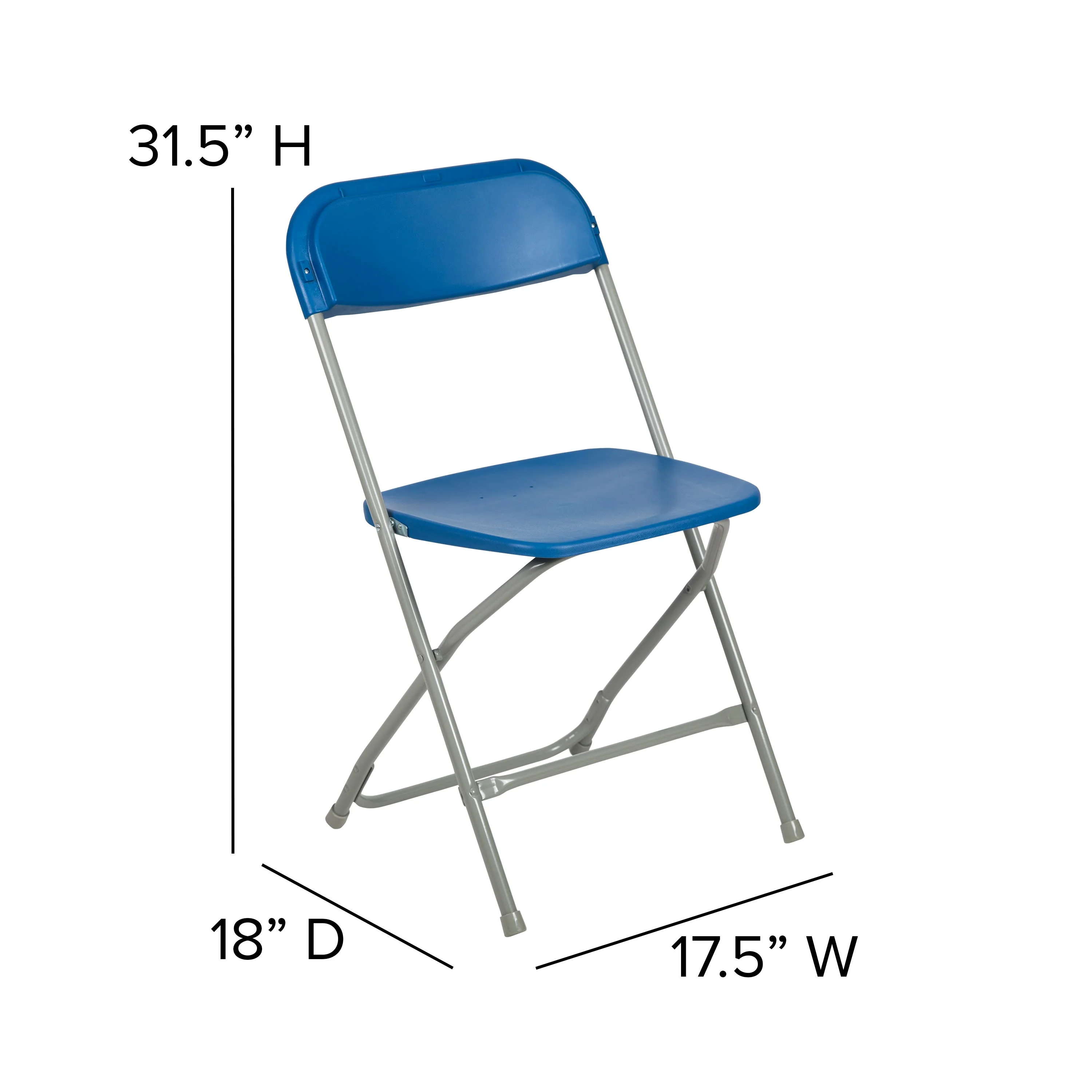 Hercules Series Plastic Folding Chair - 650LB Weight Capacity - Image 231