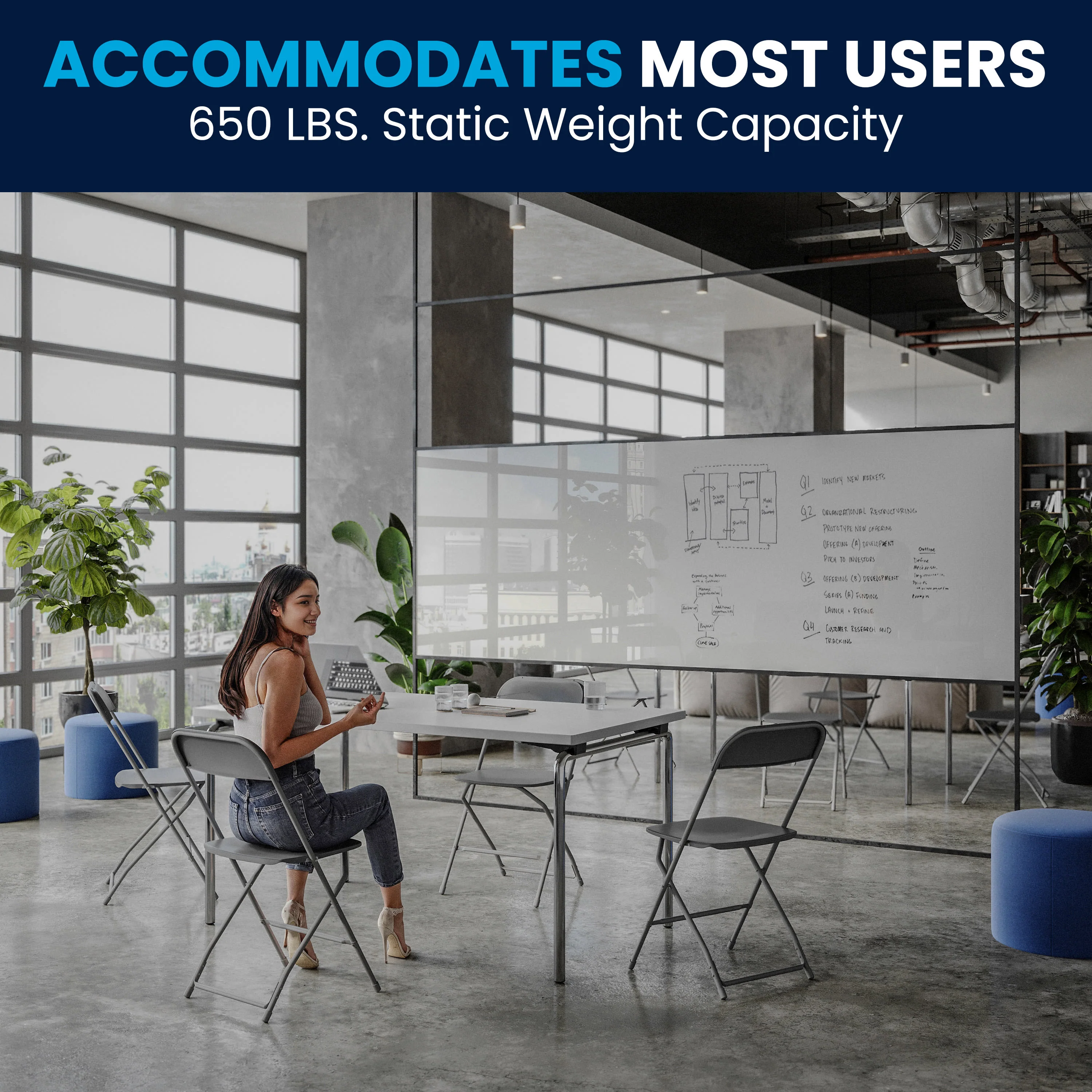 Hercules Series Plastic Folding Chair - 650LB Weight Capacity - Image 28