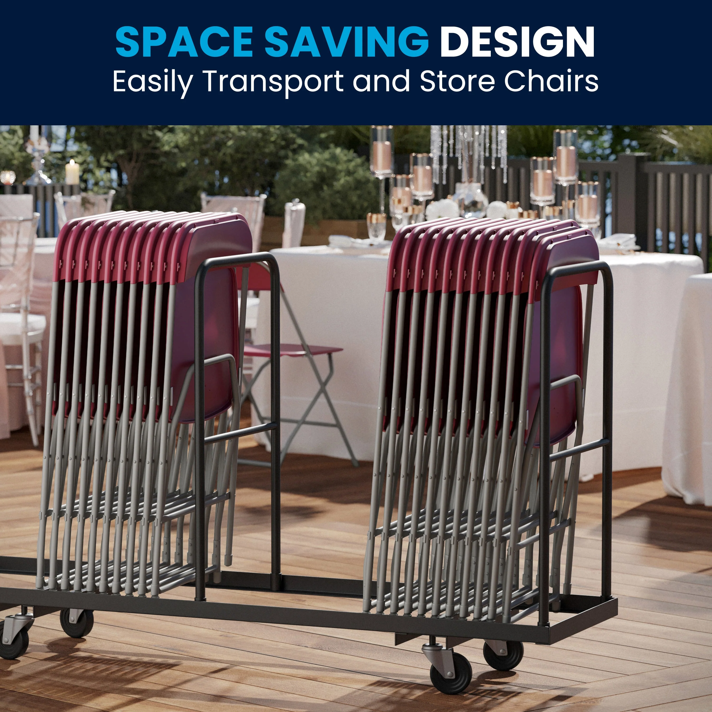 Hercules Series Plastic Folding Chair - 650LB Weight Capacity - Image 56