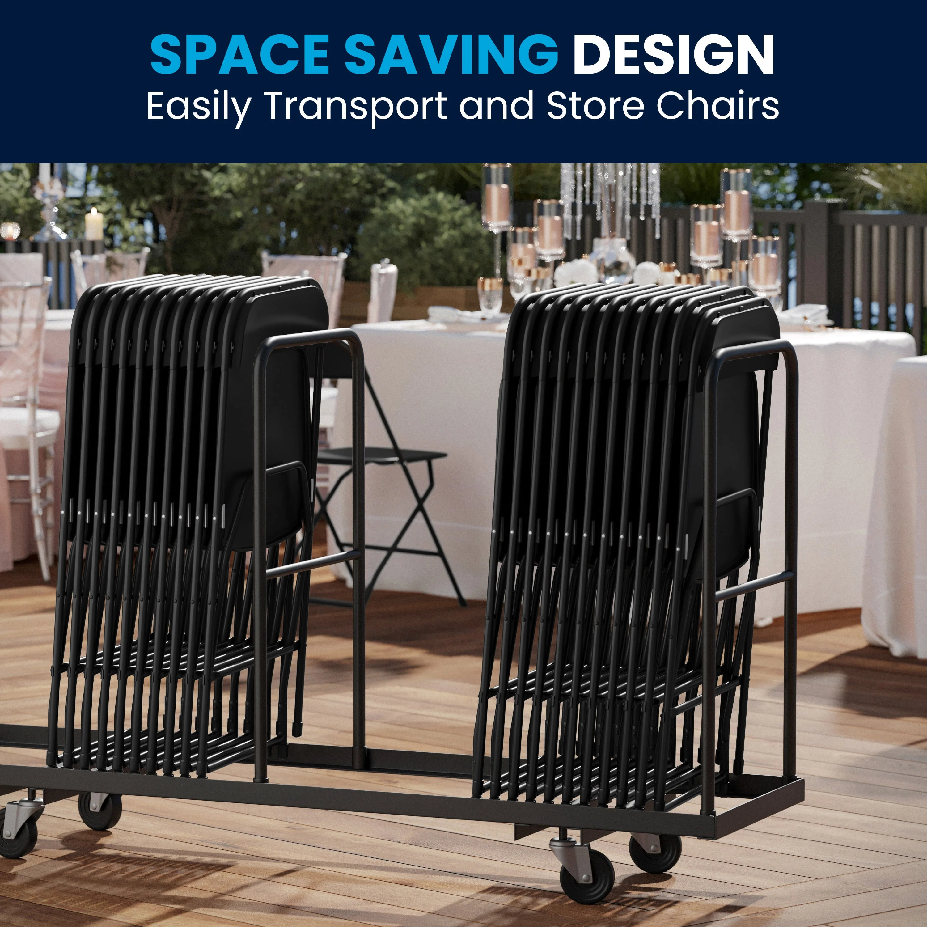 Hercules Series Plastic Folding Chair - 650LB Weight Capacity - Image 8