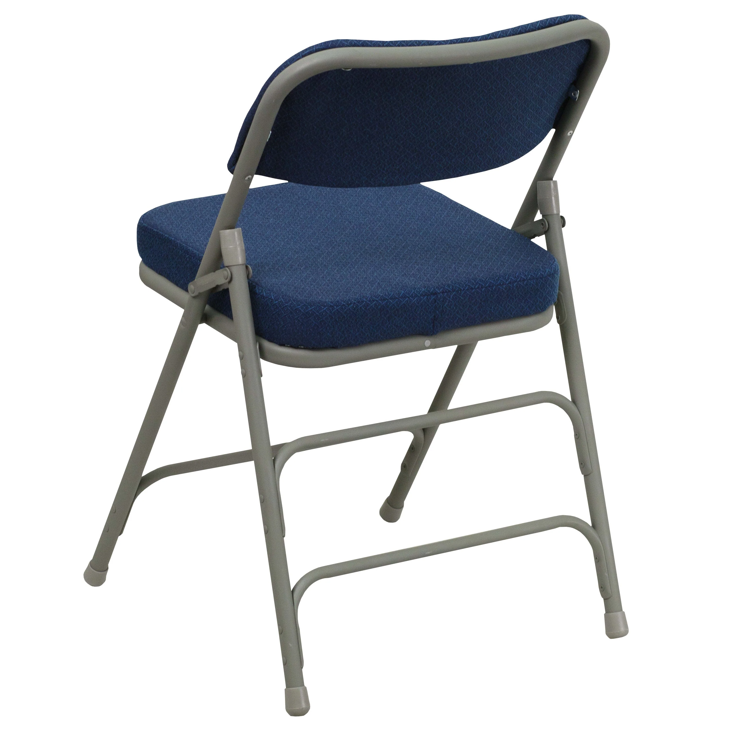 HERCULES Series 18.5"W Premium Curved Triple Braced & Double Hinged Fabric Upholstered Metal Folding Chair - Image 19