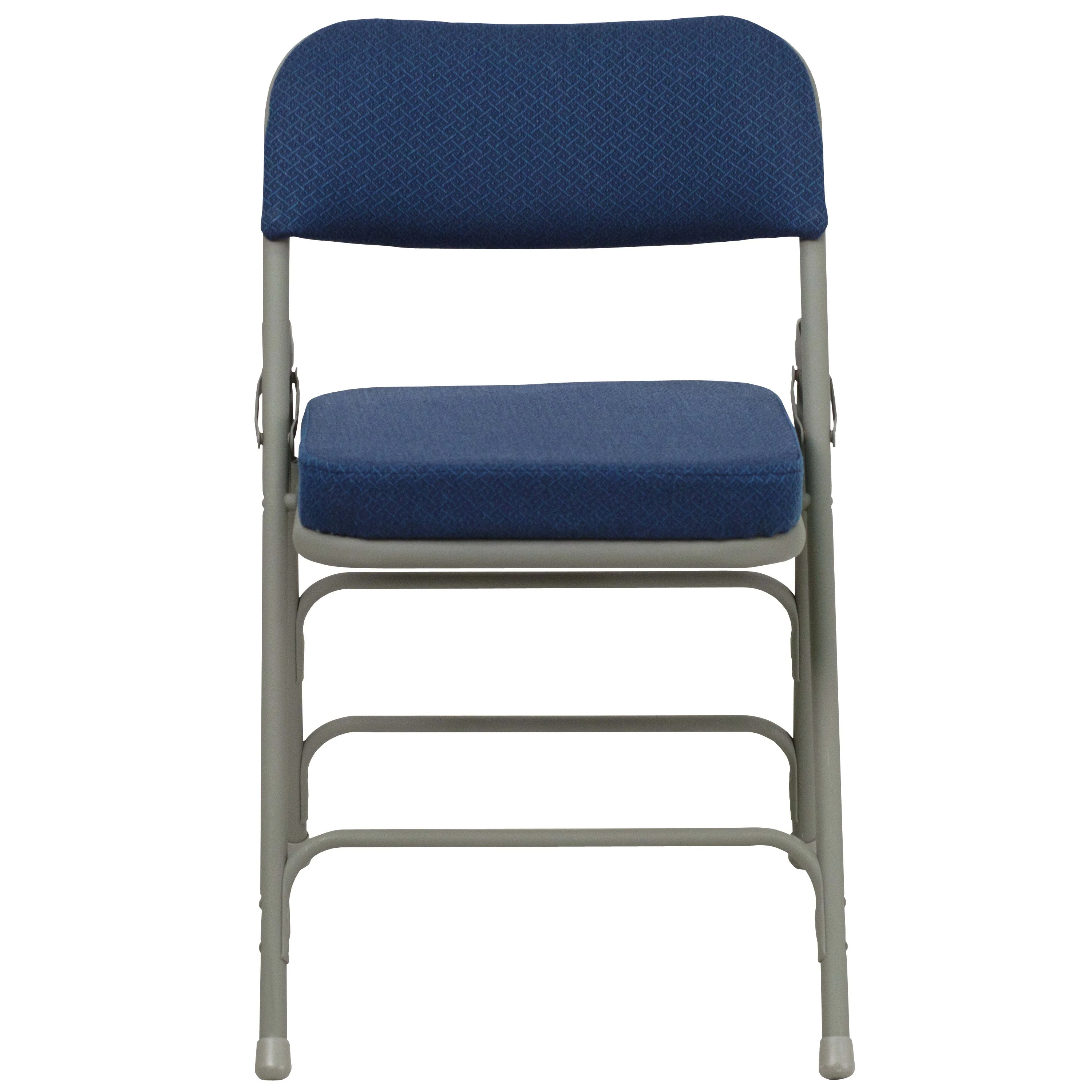 HERCULES Series 18.5"W Premium Curved Triple Braced & Double Hinged Fabric Upholstered Metal Folding Chair - Image 22