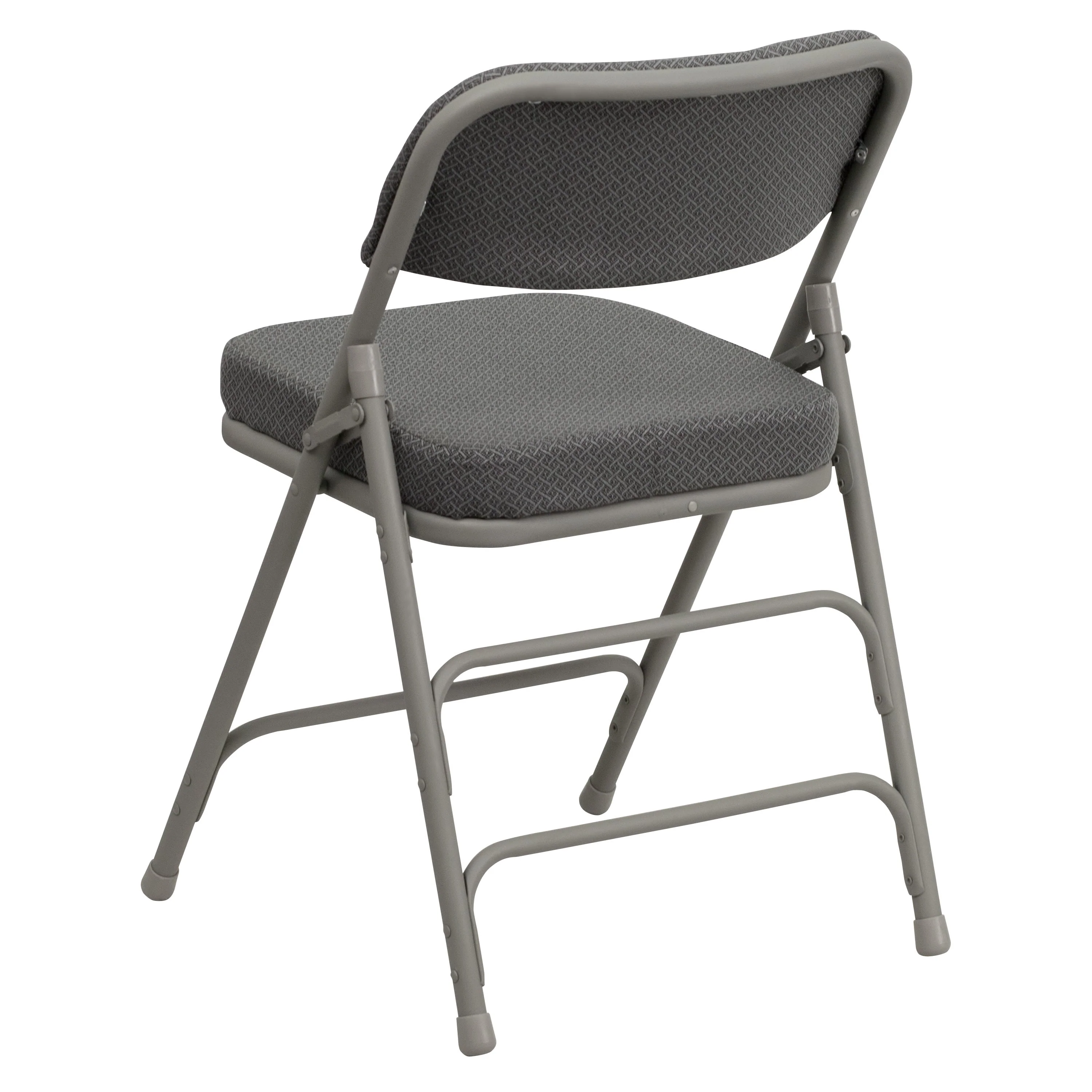 HERCULES Series 18.5"W Premium Curved Triple Braced & Double Hinged Fabric Upholstered Metal Folding Chair - Image 31