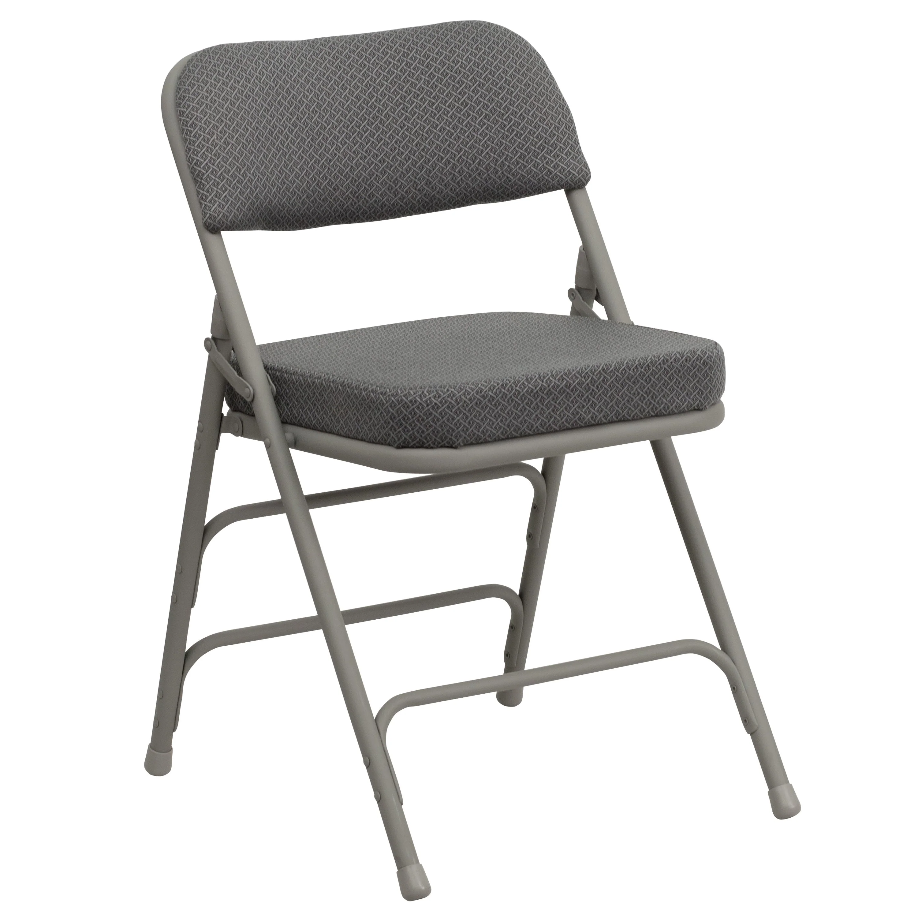 HERCULES Series 18.5"W Premium Curved Triple Braced & Double Hinged Fabric Upholstered Metal Folding Chair - Image 38