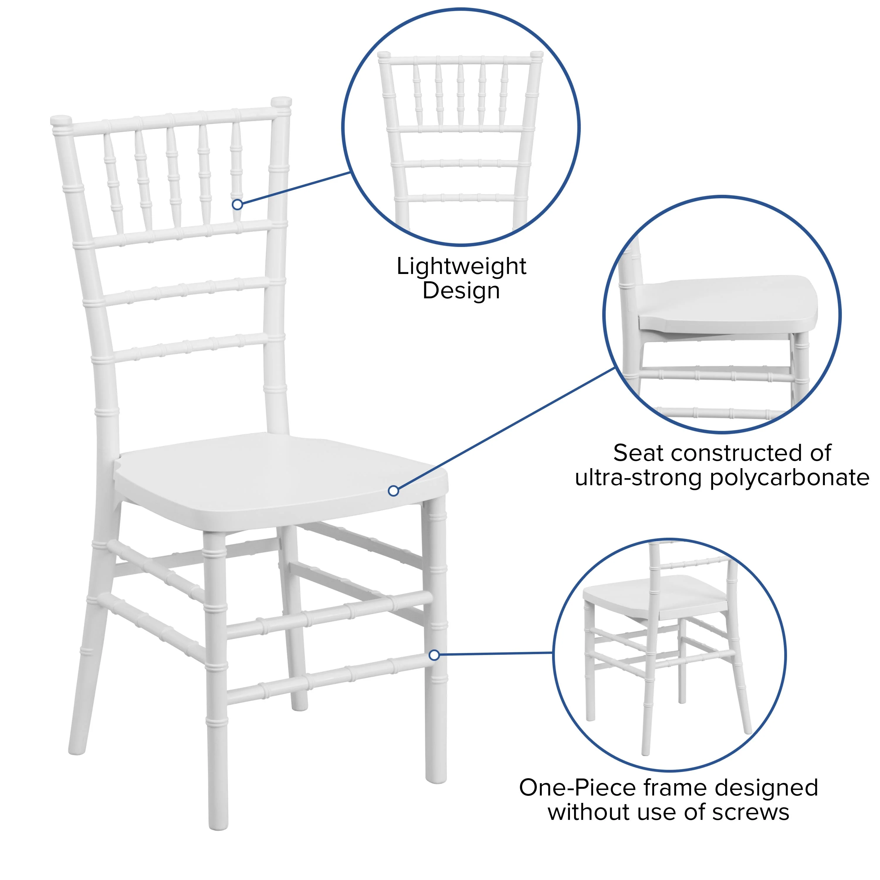 HERCULES PREMIUM Series Resin Stacking Chiavari Chair - Image 29