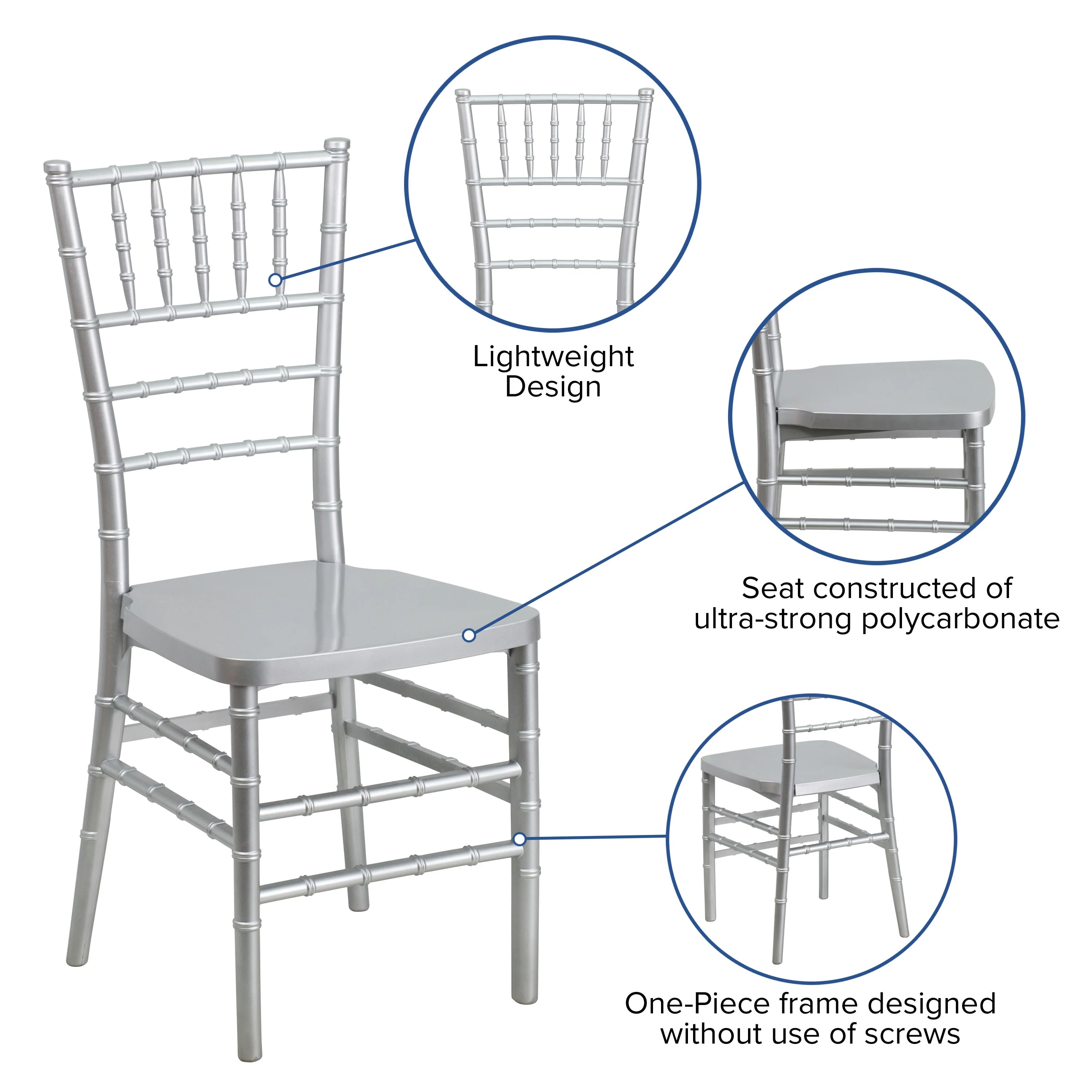HERCULES PREMIUM Series Resin Stacking Chiavari Chair - Image 5