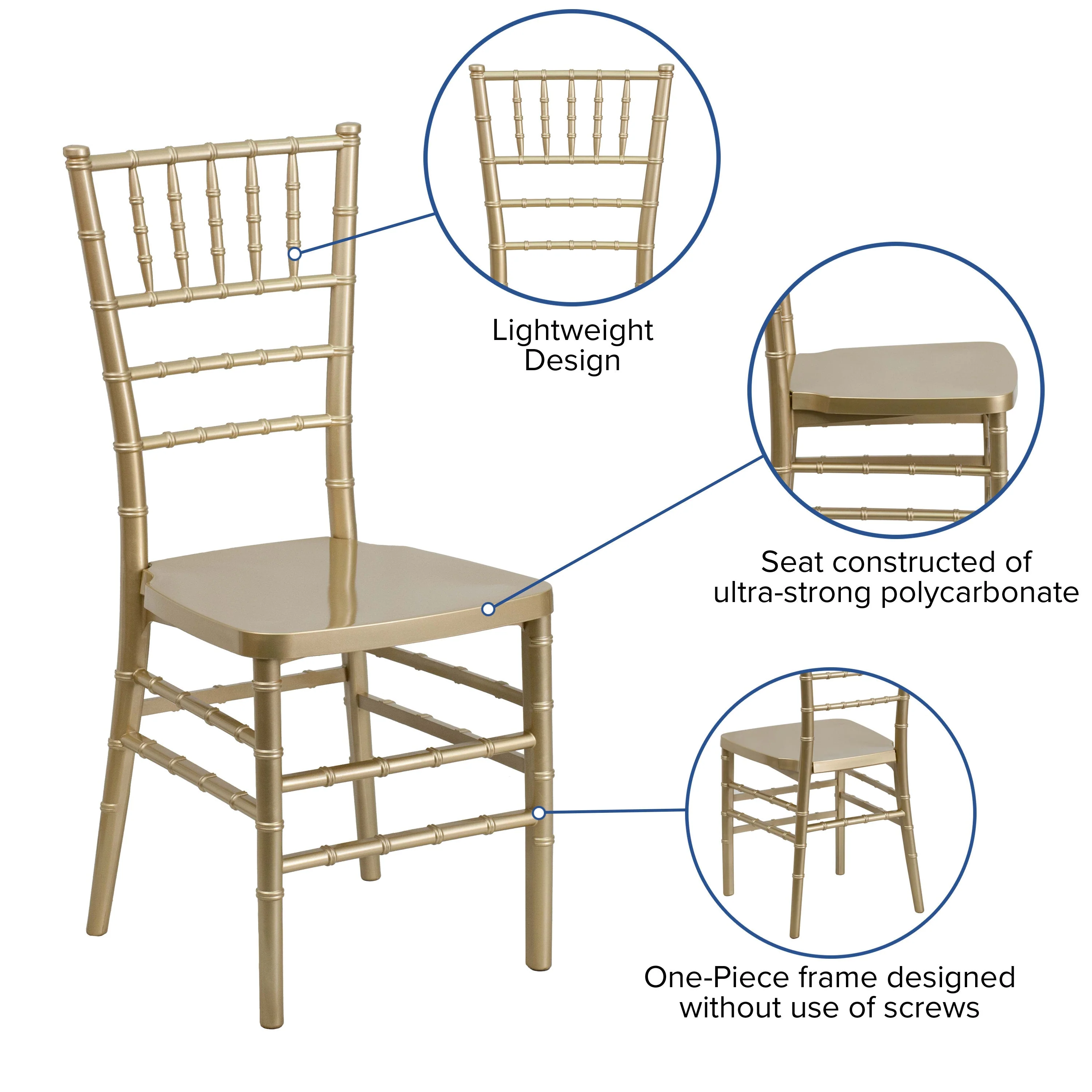 HERCULES PREMIUM Series Resin Stacking Chiavari Chair - Image 65