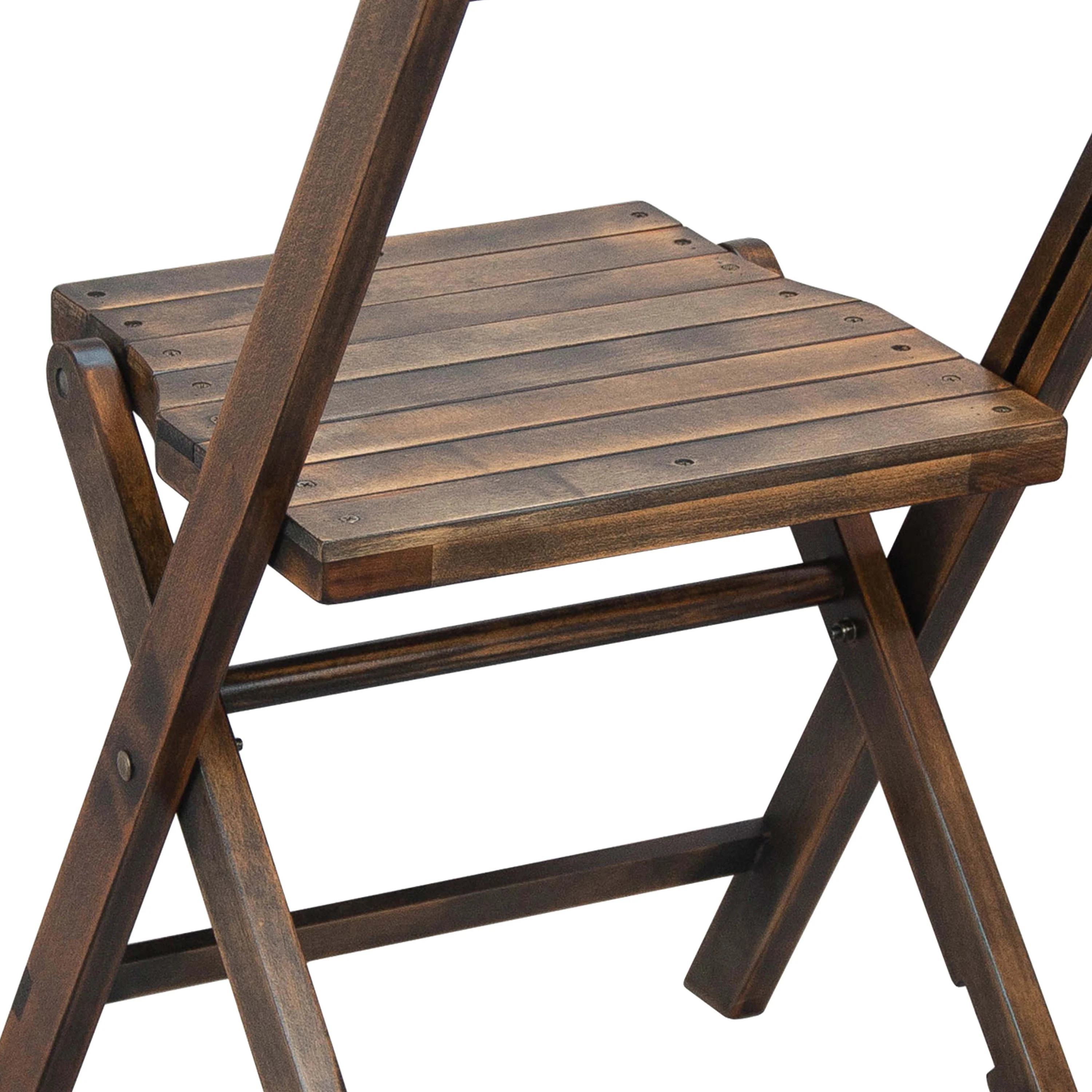 Slatted Wood Folding Special Event Chair, Set of 4 - Image 13