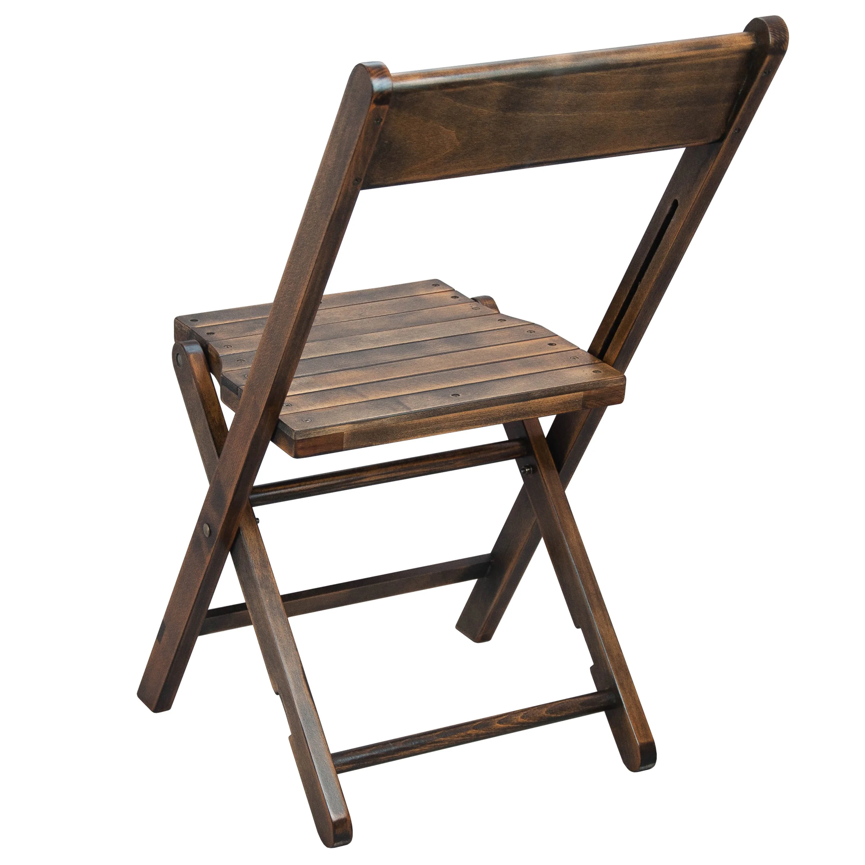 Slatted Wood Folding Special Event Chair, Set of 4 - Image 8