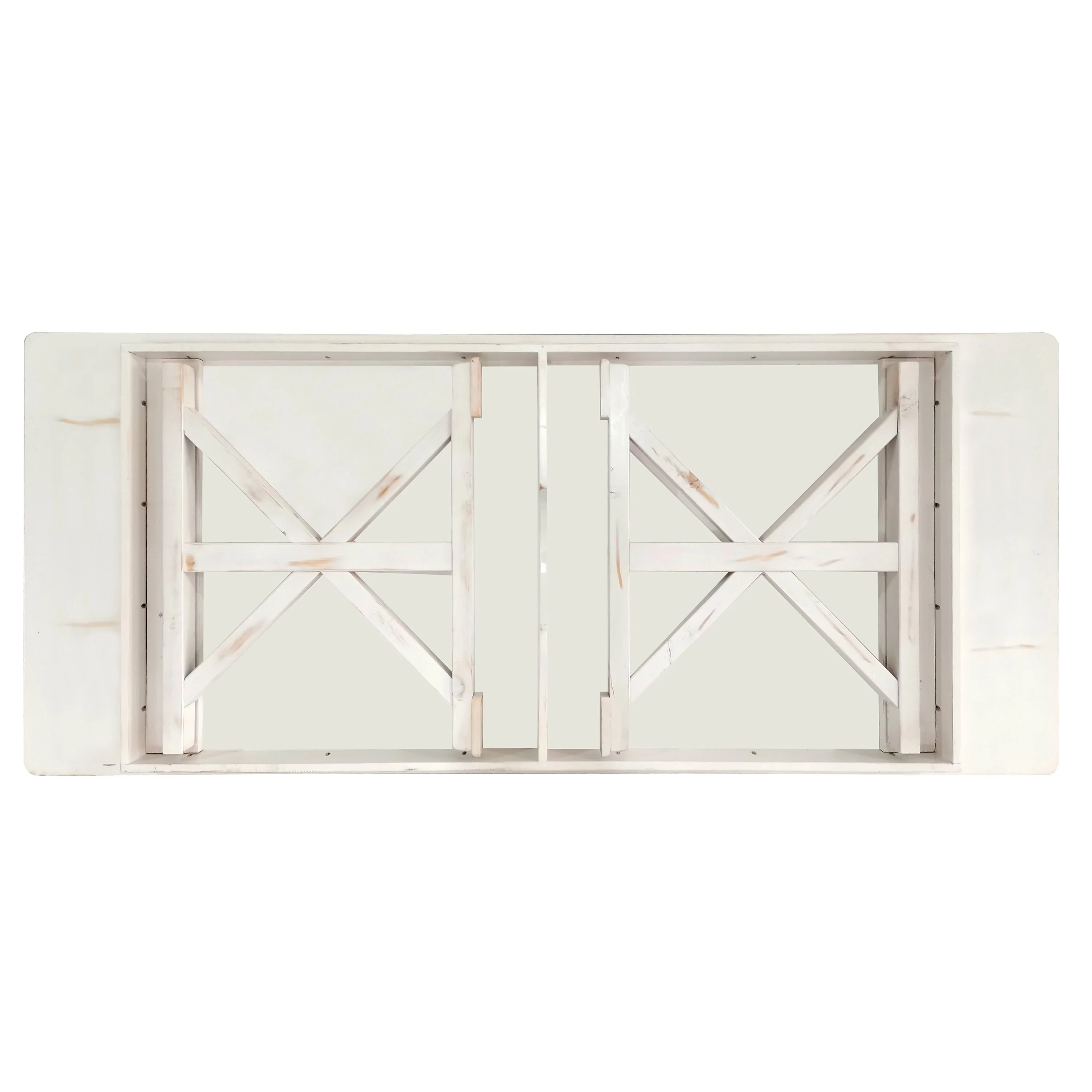 HERCULES 8' x 40" Rectangular Solid Pine Folding Farm Table with X Legs - Image 22