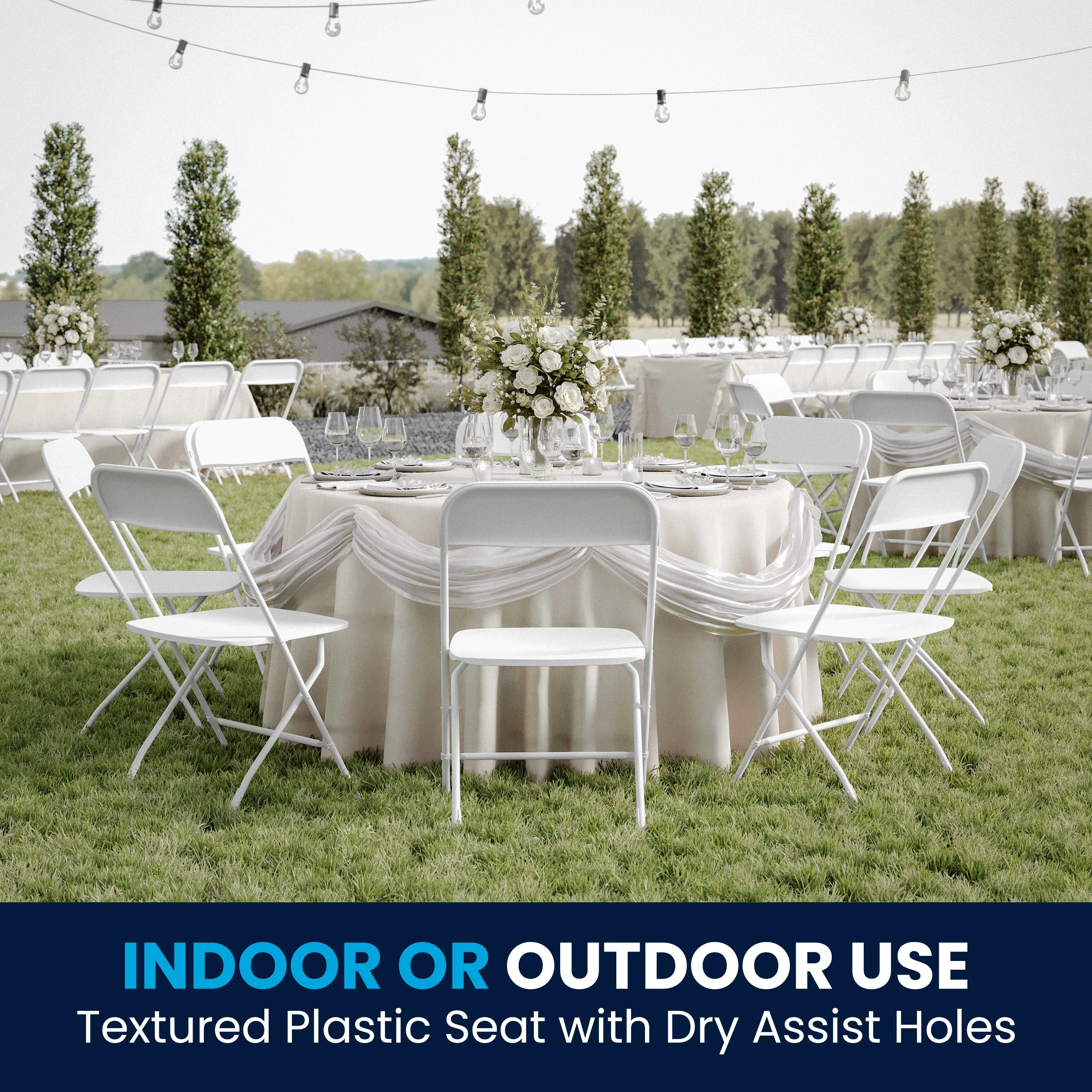 Hercules Big and Tall Commercial Folding Chair - Extra Wide 650LB. Capacity - Durable Plastic - Image 36