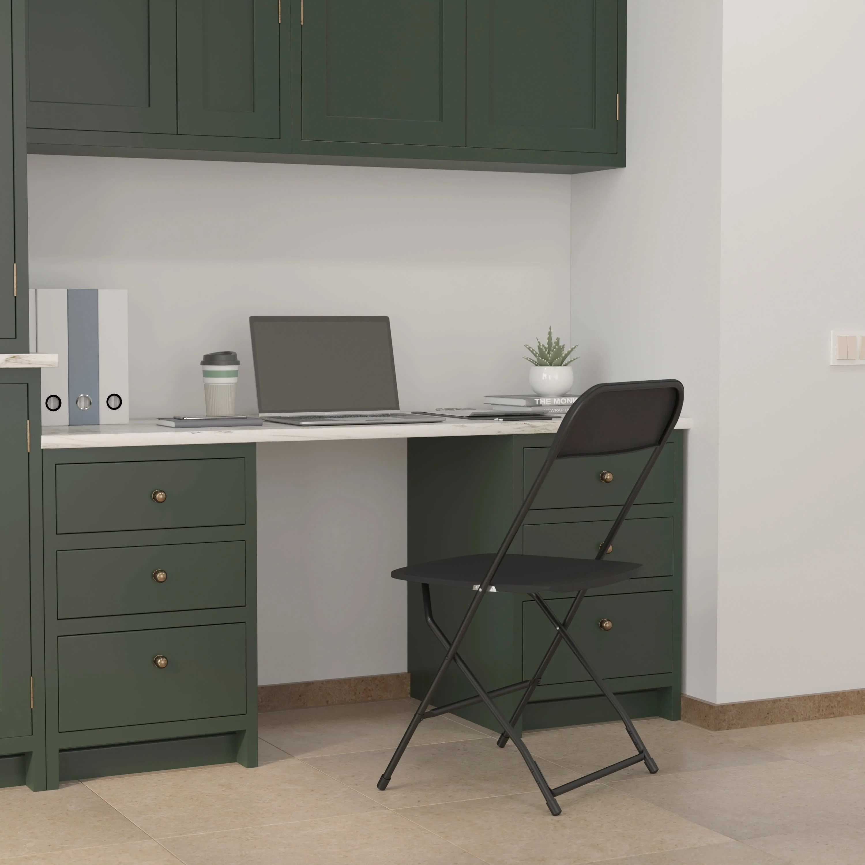 Hercules Big and Tall Commercial Folding Chair - Extra Wide 650LB. Capacity - Durable Plastic - Image 8