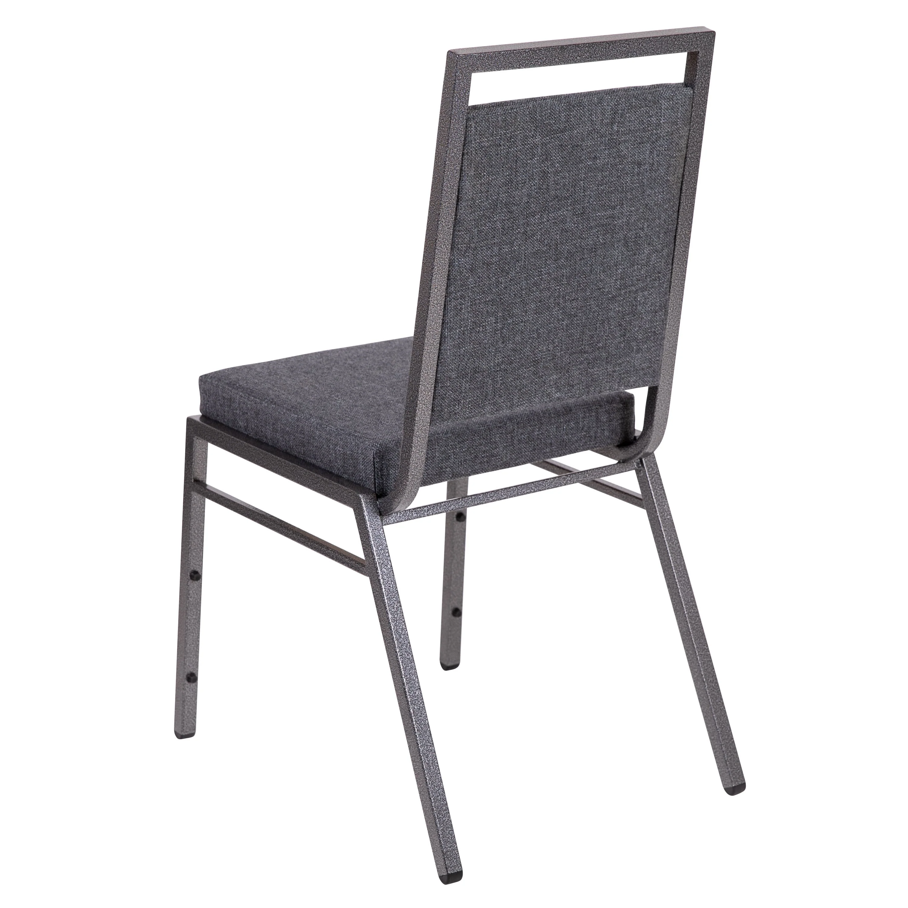 HERCULES Series Square Back Stacking Banquet Chair with Silvervein Frame - Image 21