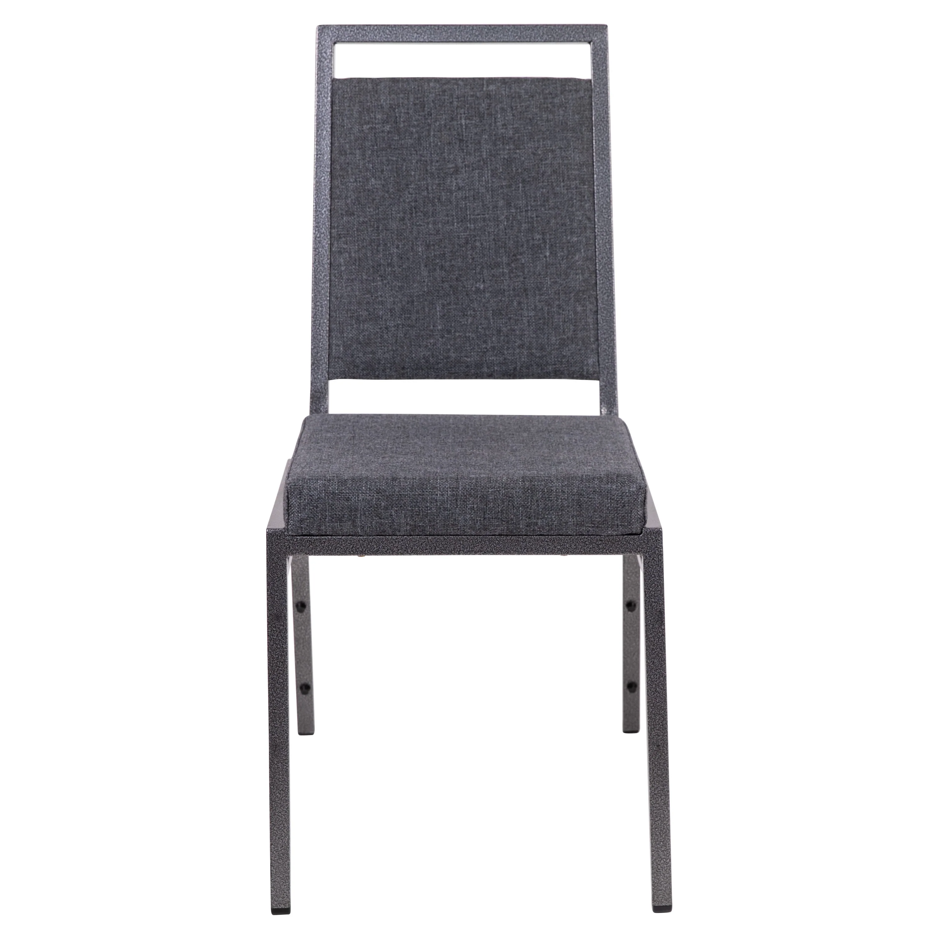 HERCULES Series Square Back Stacking Banquet Chair with Silvervein Frame - Image 24