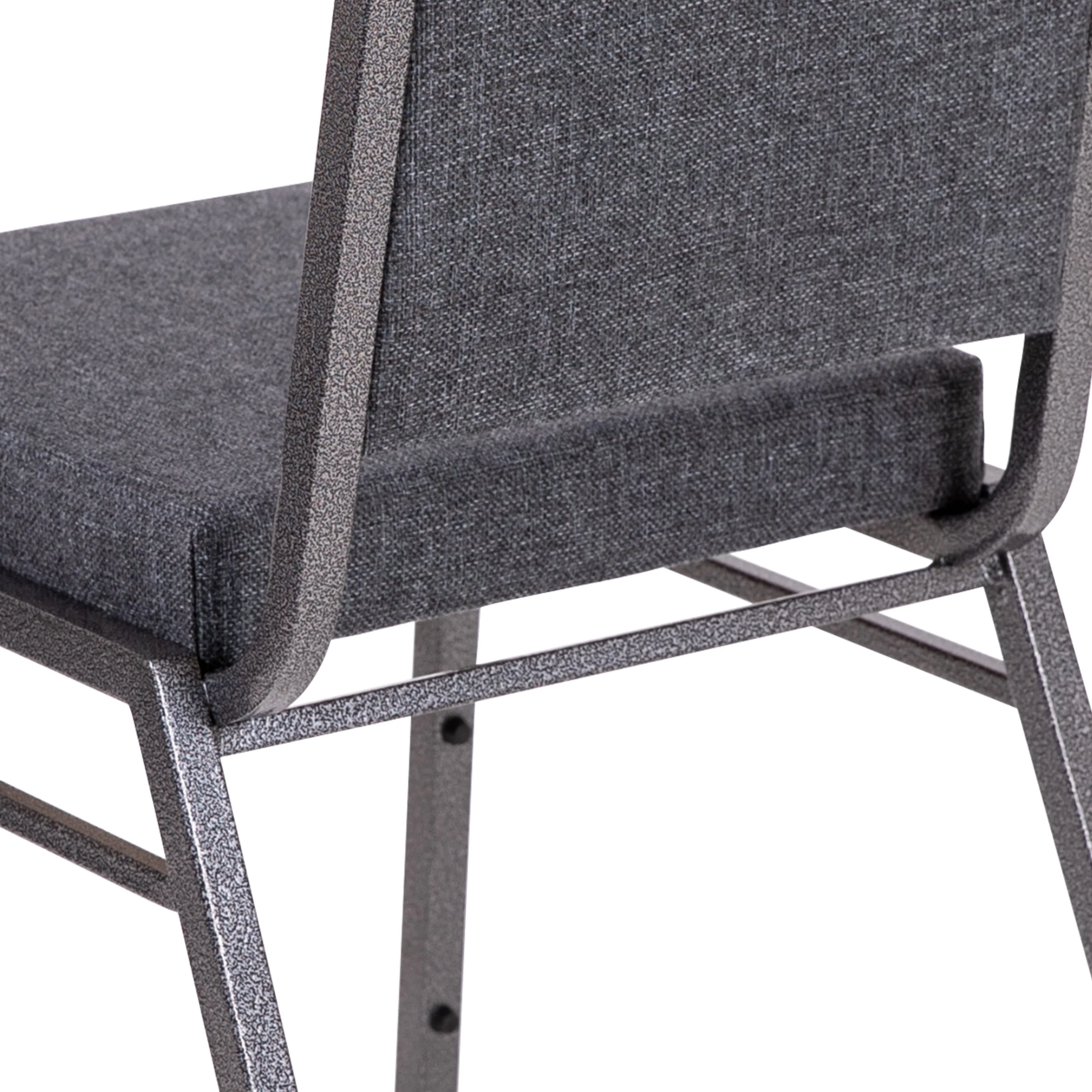HERCULES Series Square Back Stacking Banquet Chair with Silvervein Frame - Image 27