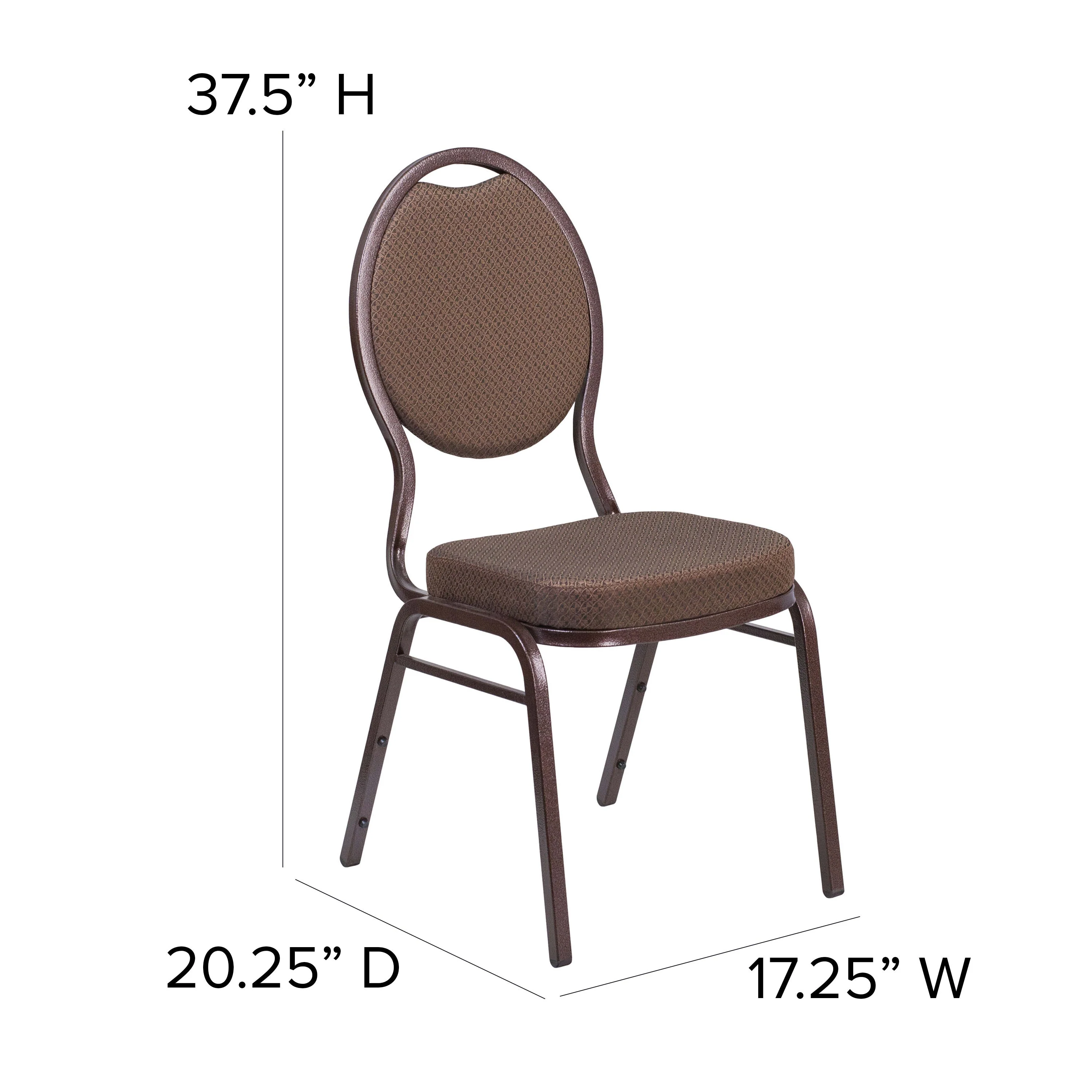 HERCULES Series Teardrop Back Stacking Banquet Chair - Image 18