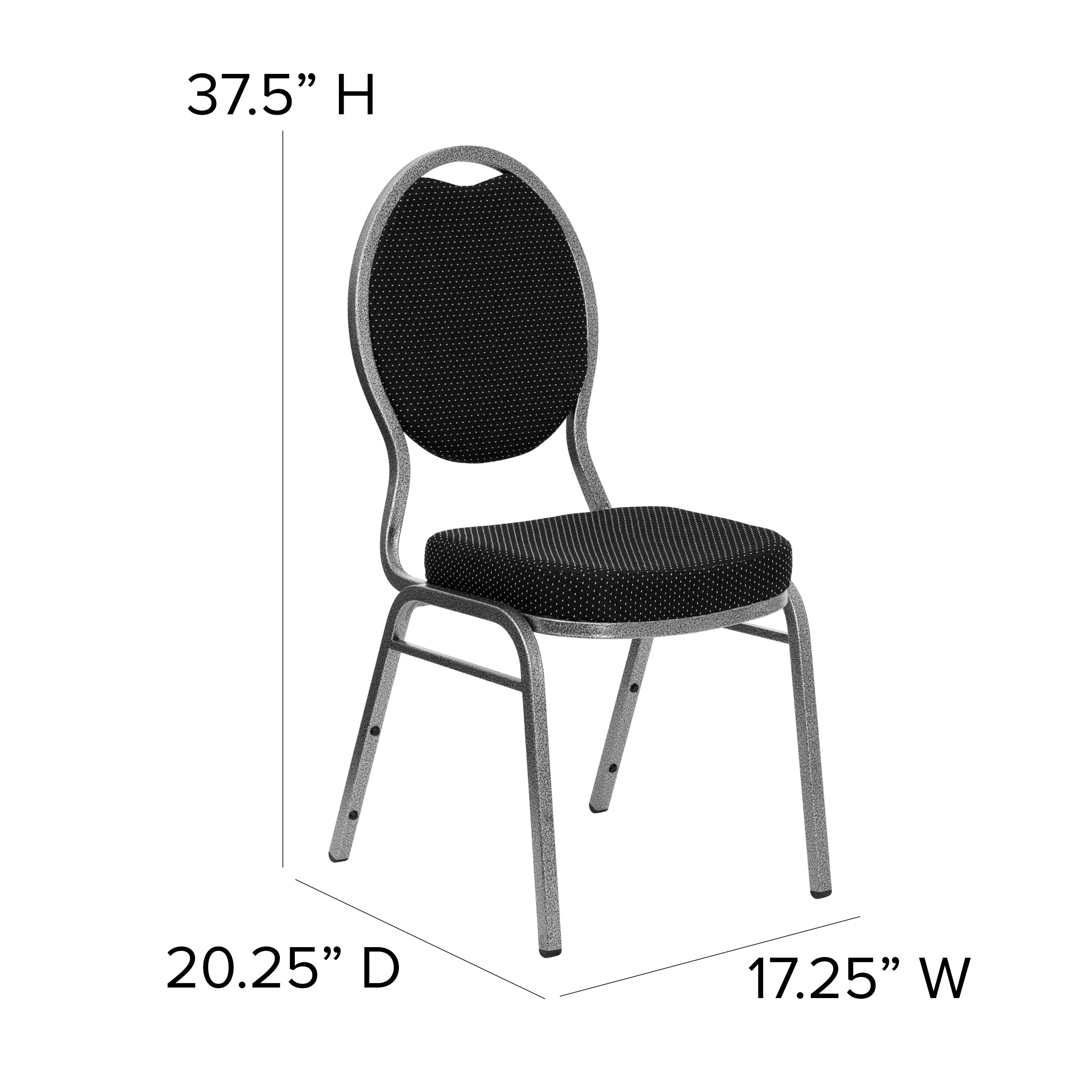 HERCULES Series Teardrop Back Stacking Banquet Chair - Image 31