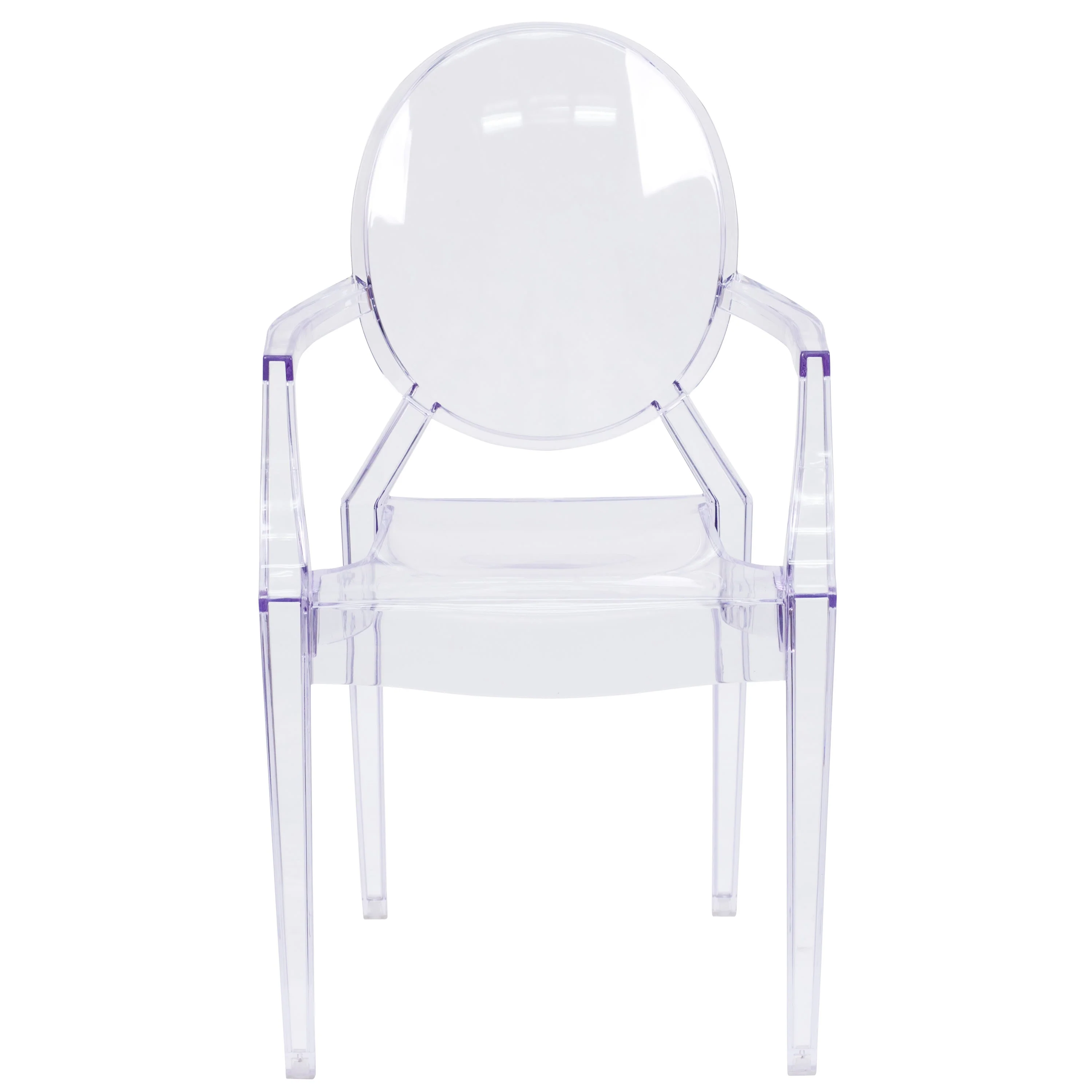 Oval Back Ghost Chair with Arms - Image 10