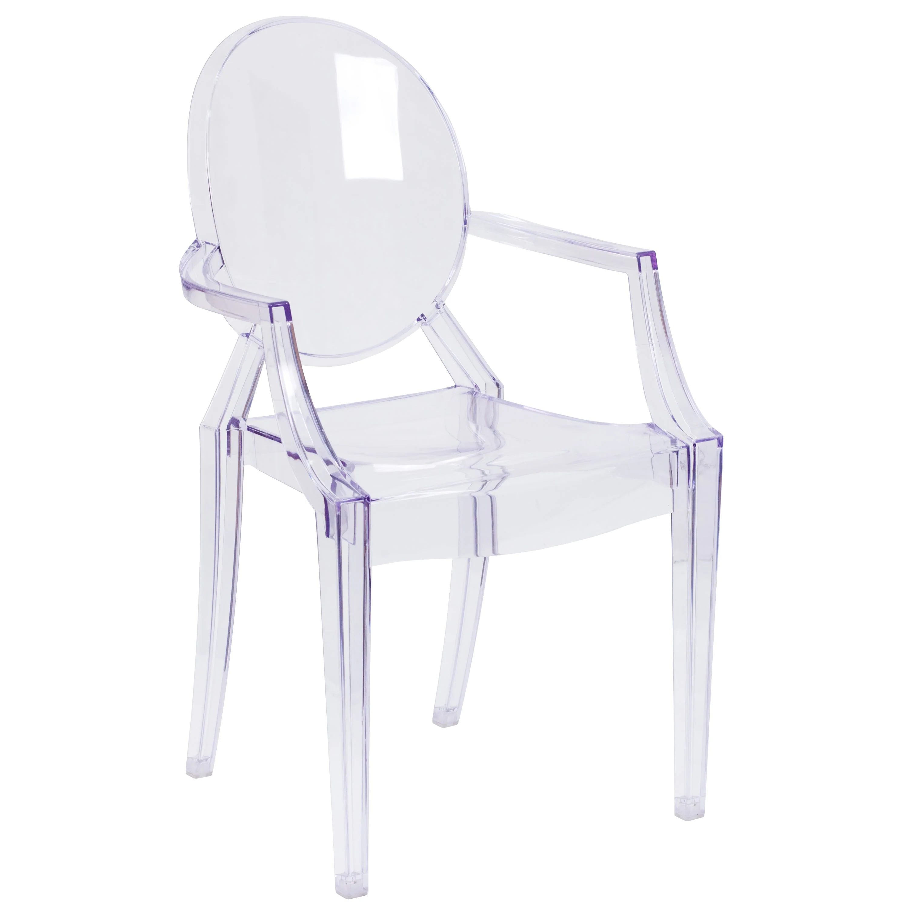 Oval Back Ghost Chair with Arms - Image 13