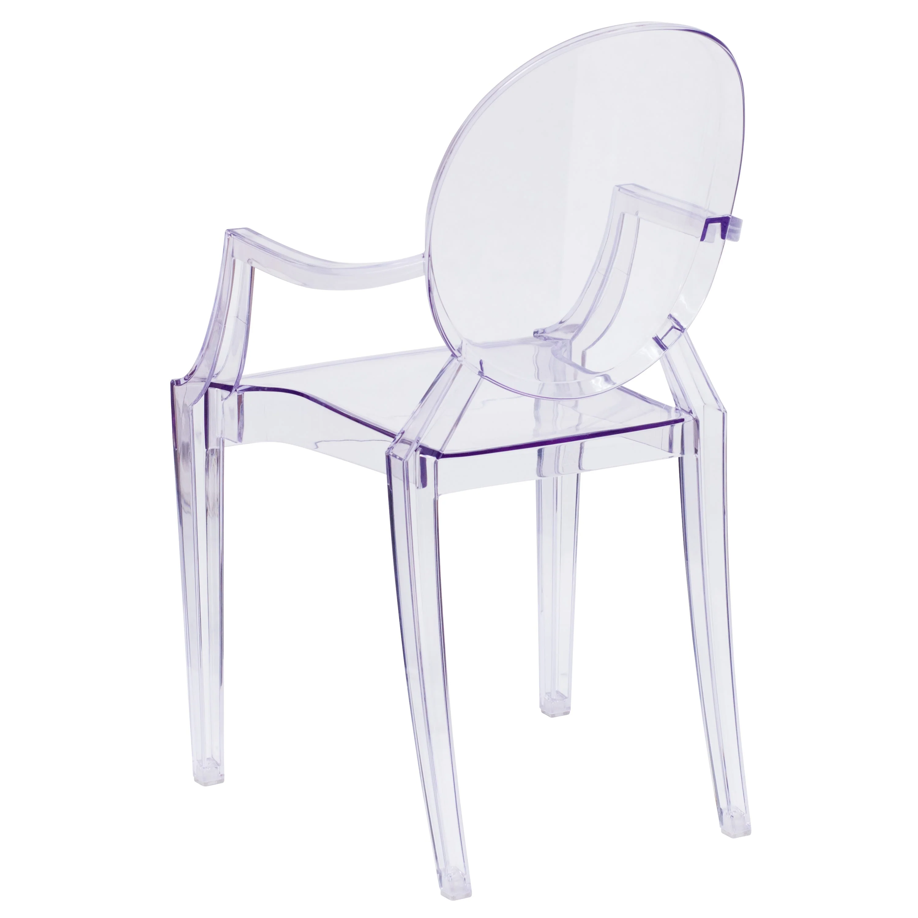 Oval Back Ghost Chair with Arms - Image 7