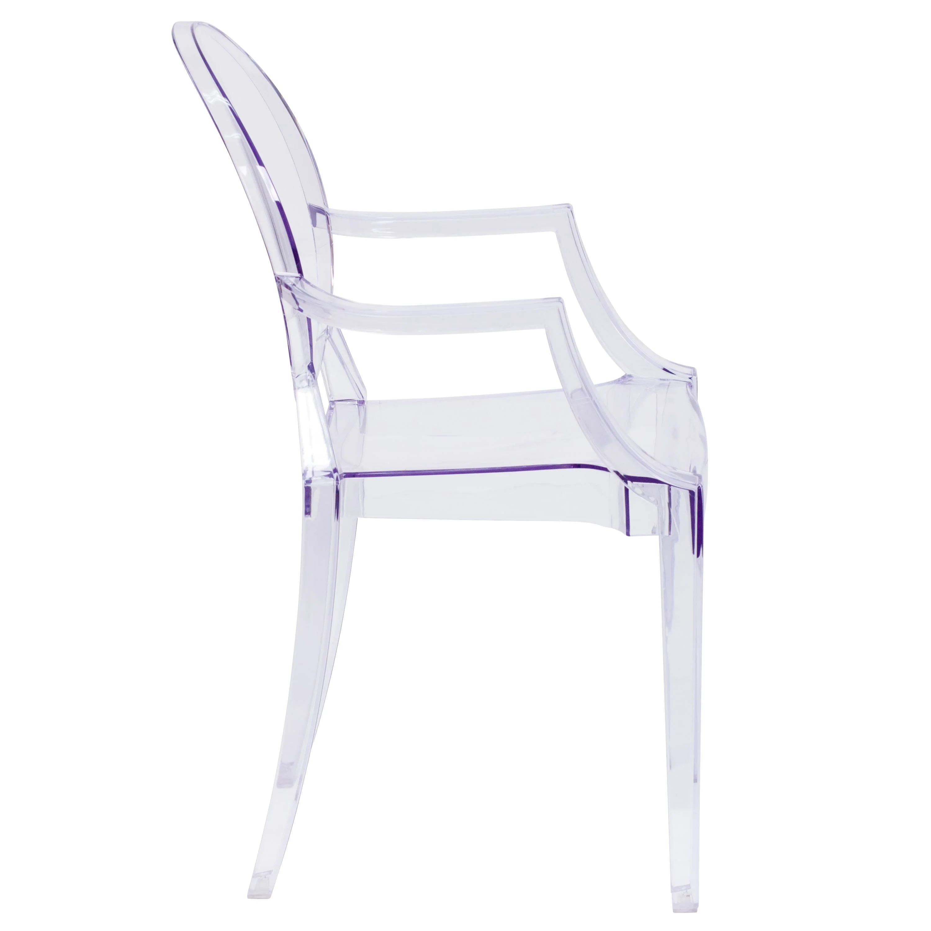 Oval Back Ghost Chair with Arms - Image 9