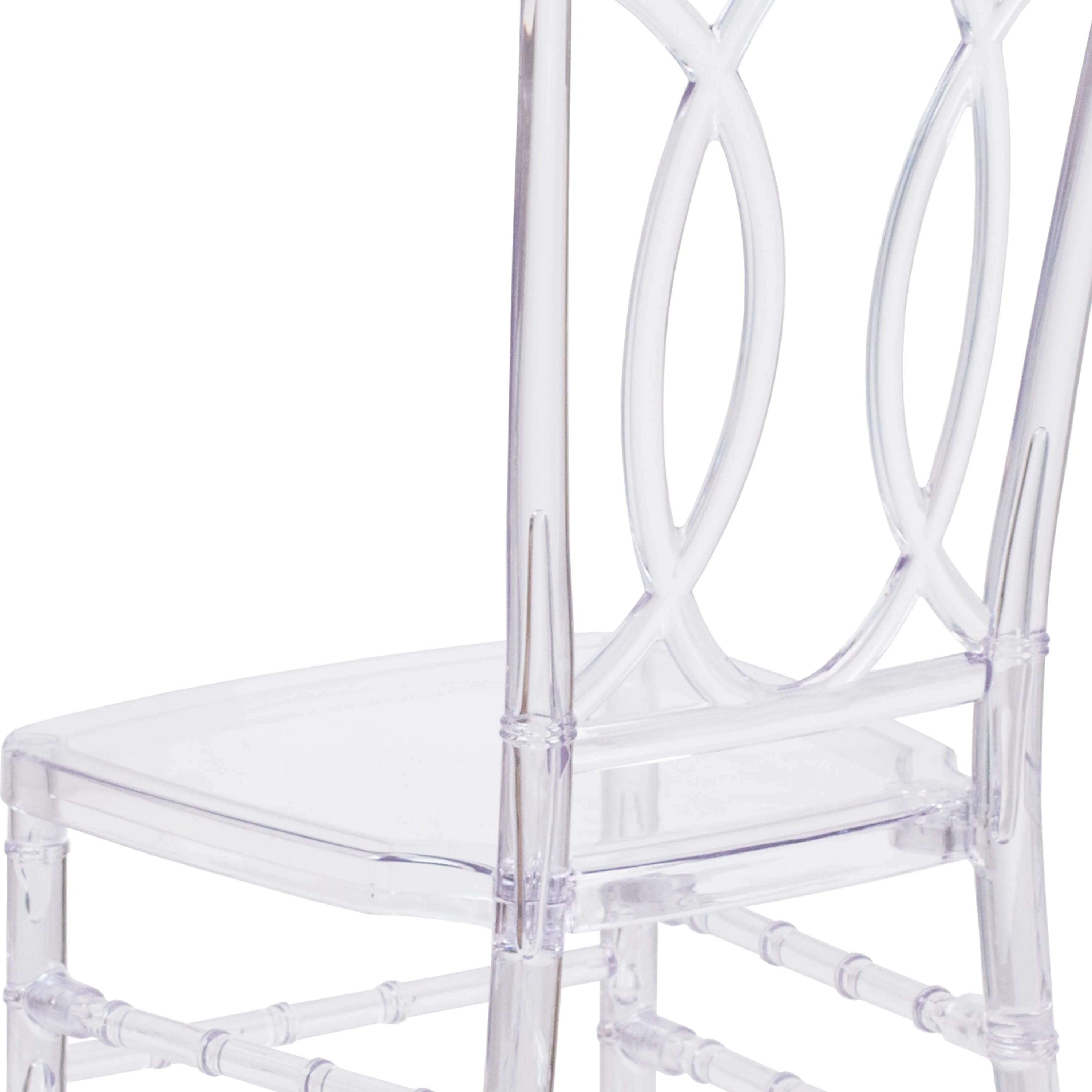 Flash Elegance Transparent Stacking Chair with Designer Back - Event Chair - UV Resistant - Image 11