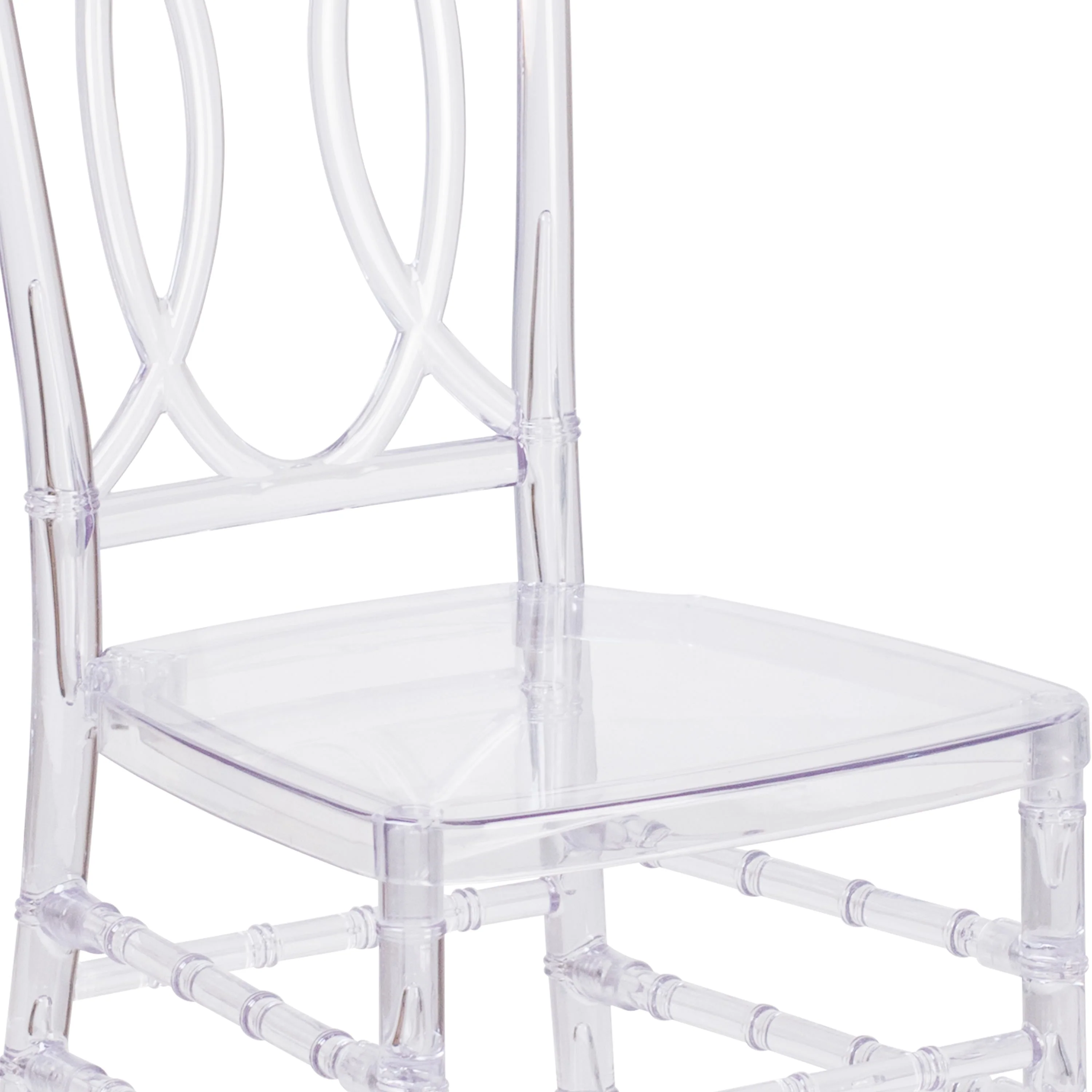 Flash Elegance Transparent Stacking Chair with Designer Back - Event Chair - UV Resistant - Image 8