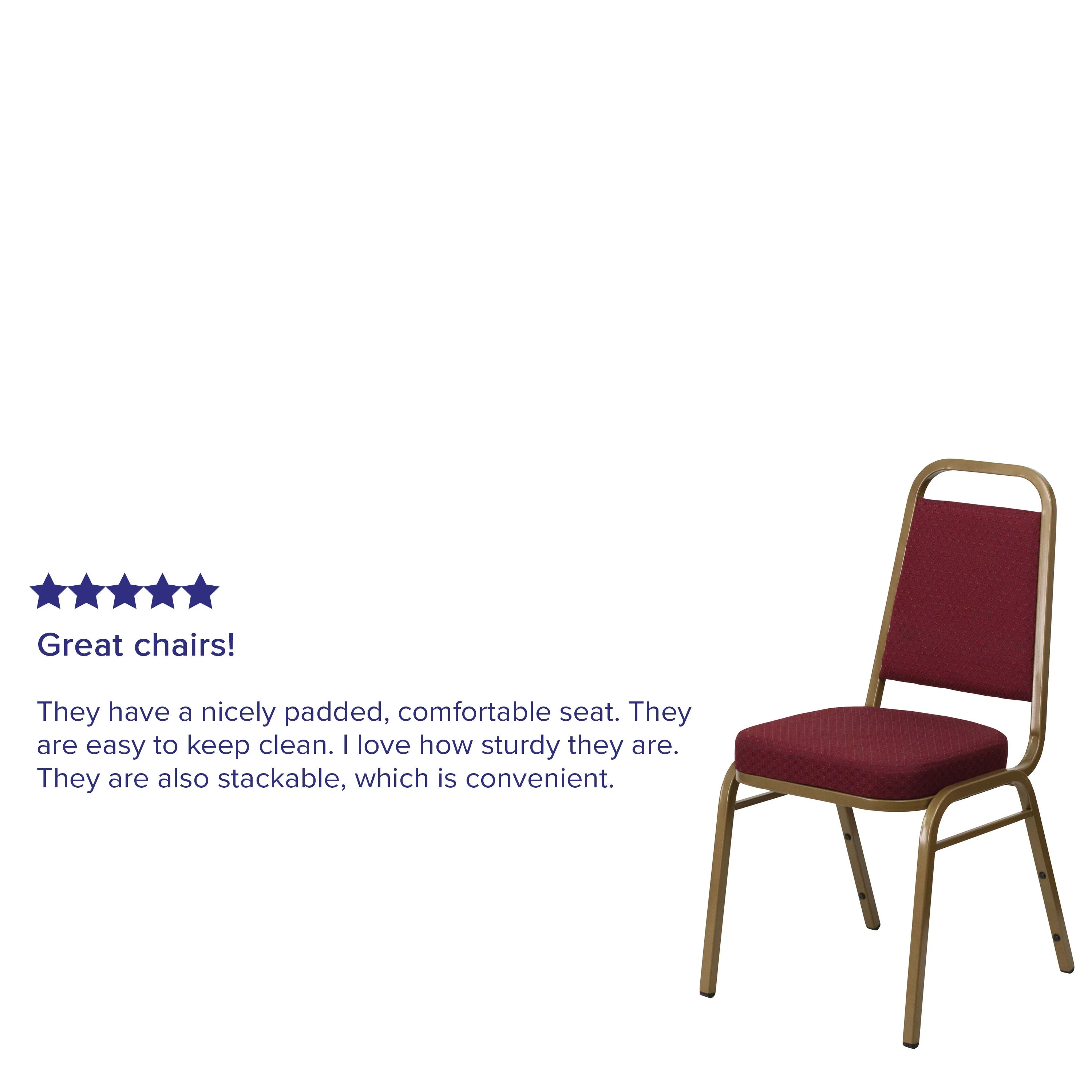 HERCULES Series Trapezoidal Back Stacking Banquet Chair with 2.5" Thick Seat - Image 17