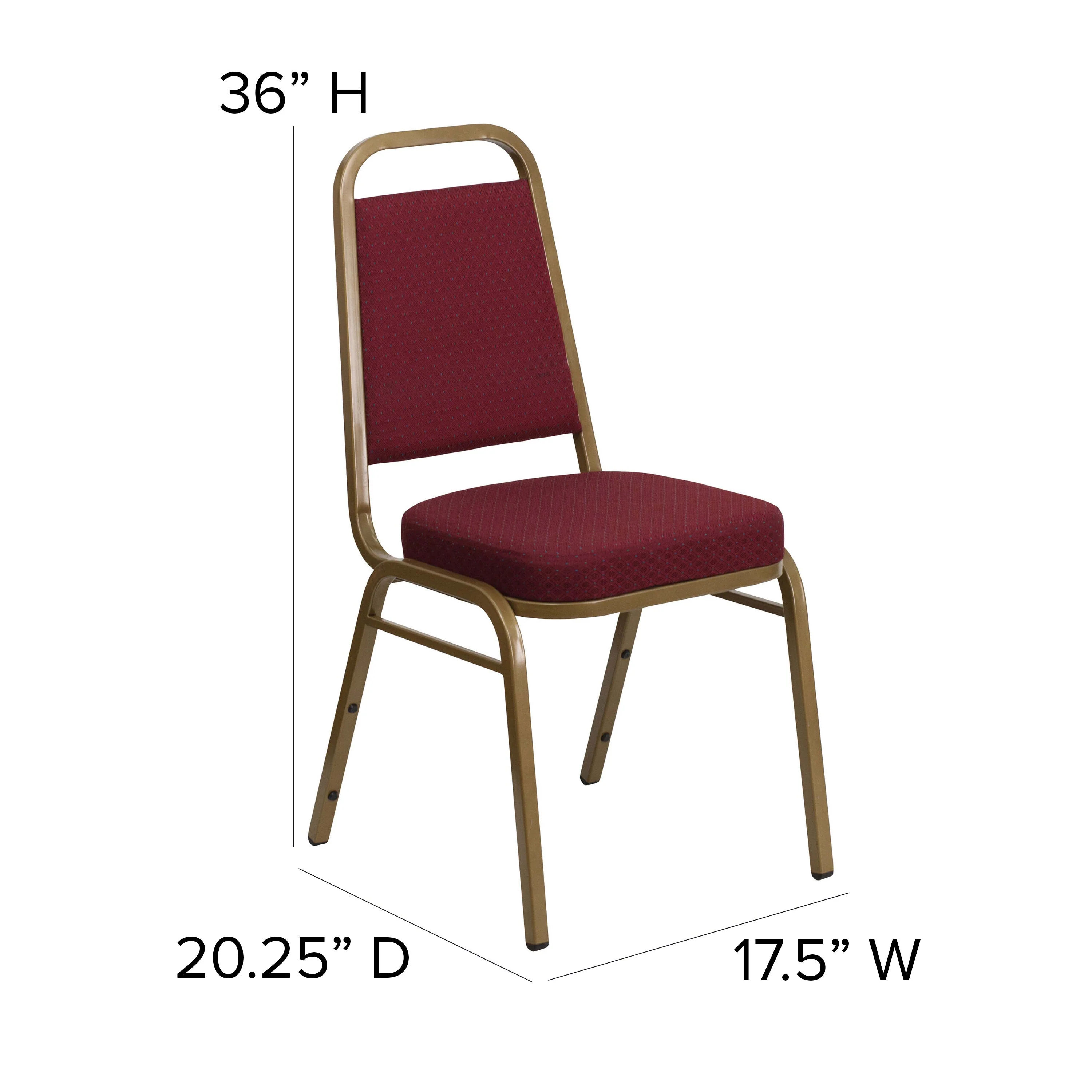 HERCULES Series Trapezoidal Back Stacking Banquet Chair with 2.5" Thick Seat - Image 19