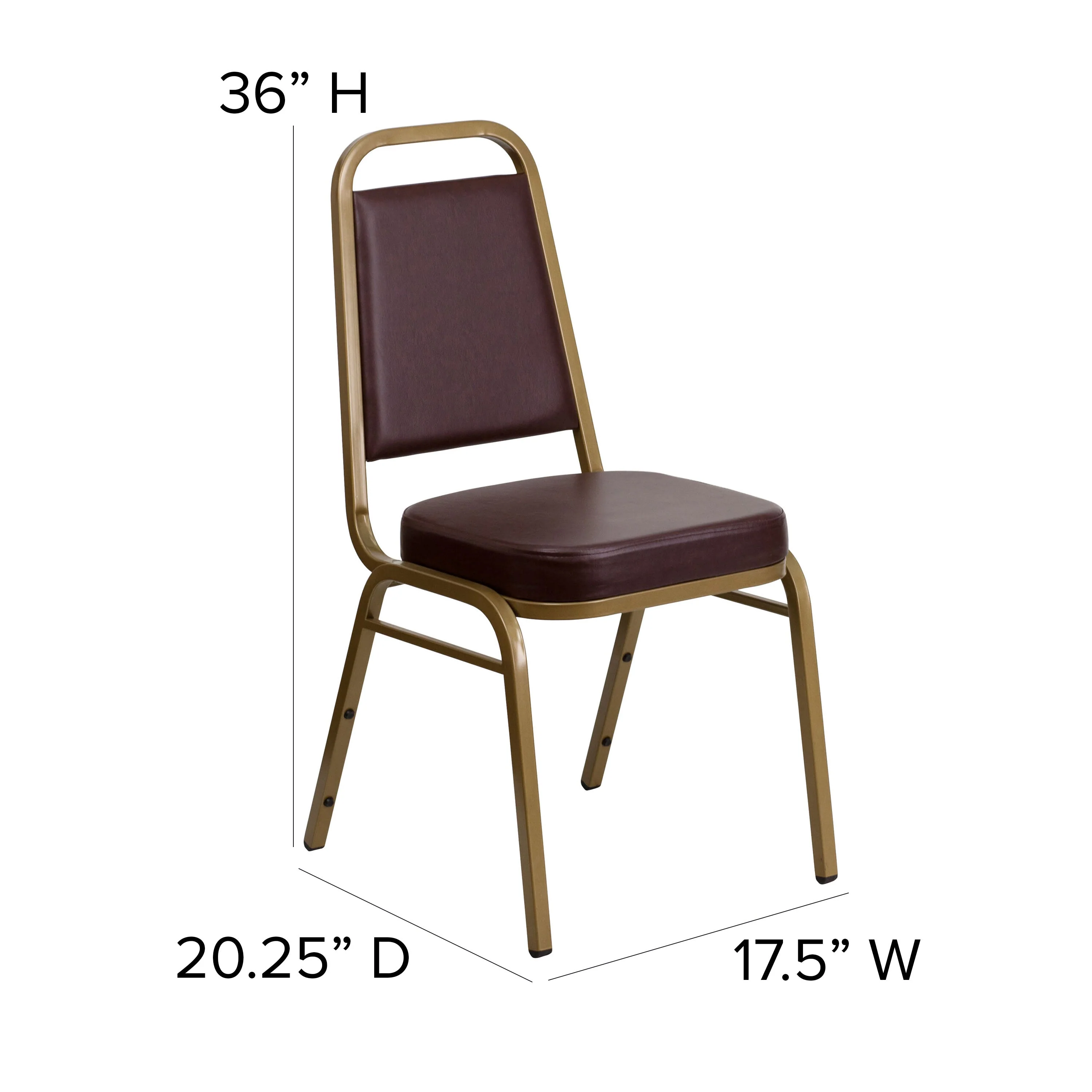 HERCULES Series Trapezoidal Back Stacking Banquet Chair with 2.5" Thick Seat - Image 42