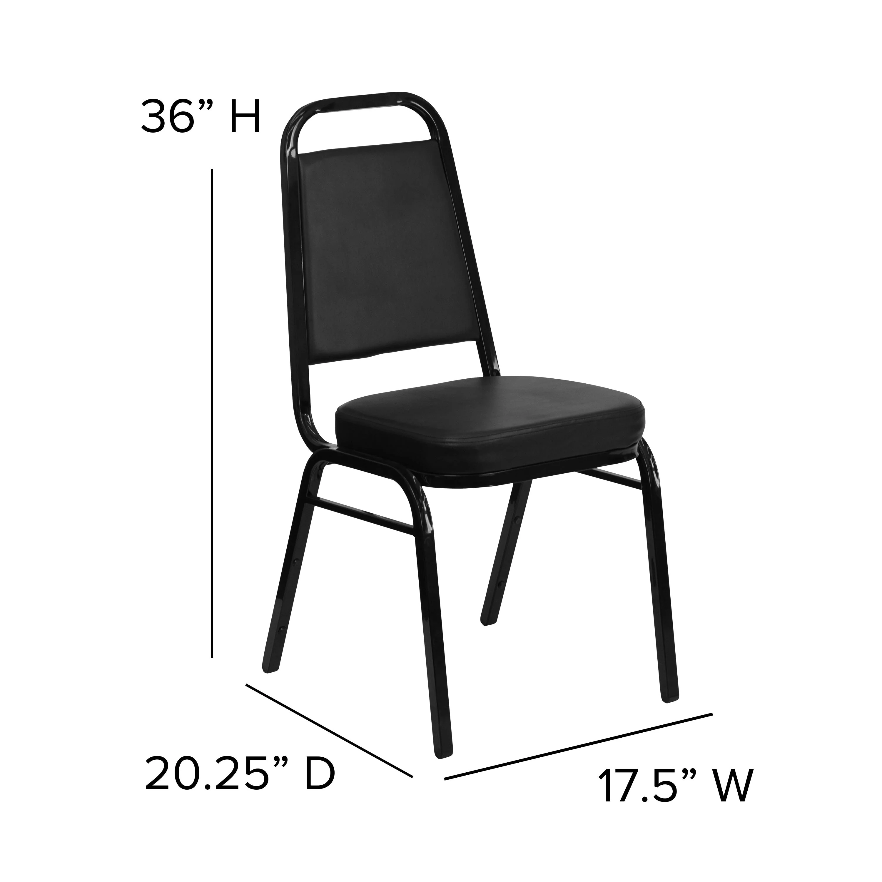 HERCULES Series Trapezoidal Back Stacking Banquet Chair with 2.5" Thick Seat - Image 55
