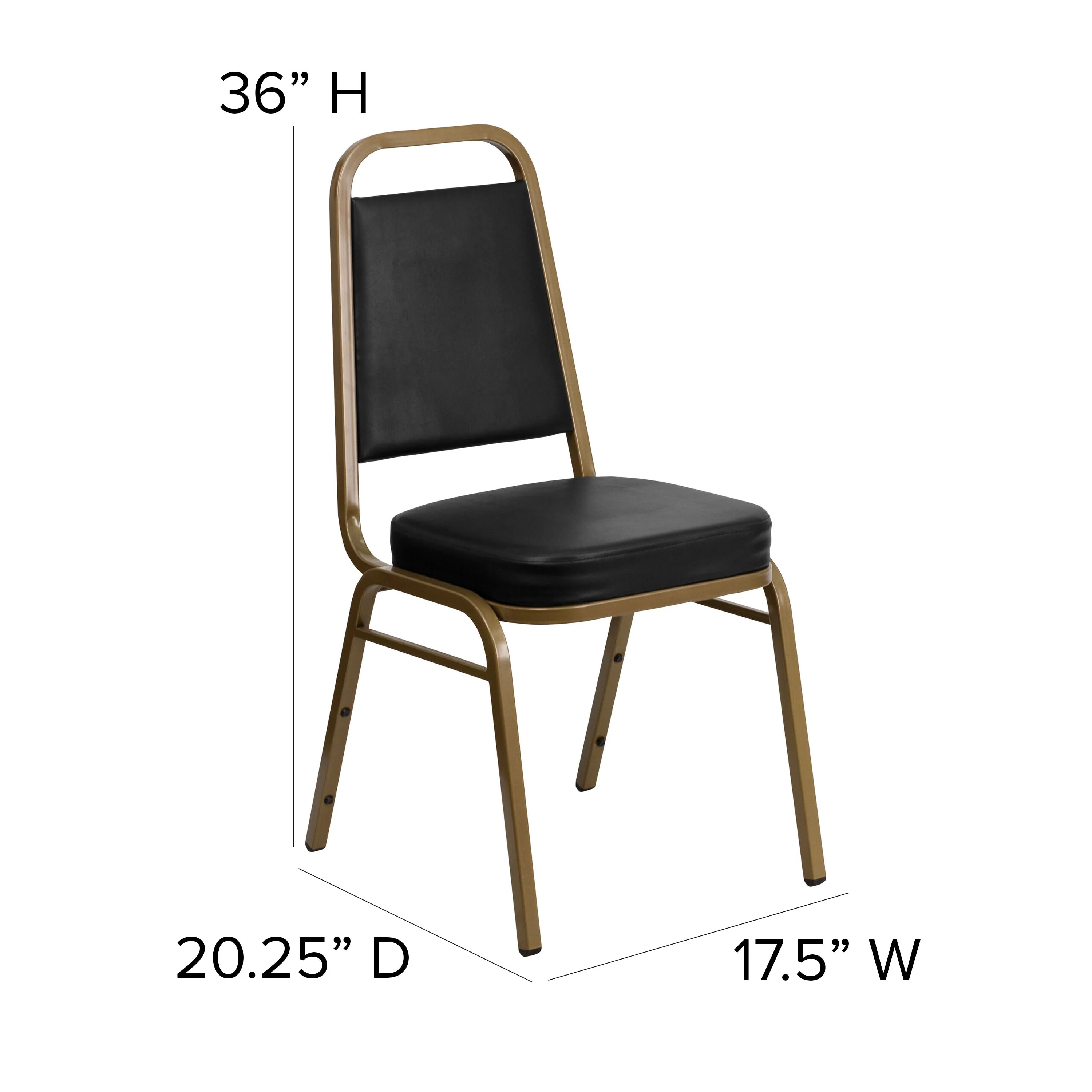 HERCULES Series Trapezoidal Back Stacking Banquet Chair with 2.5" Thick Seat - Image 6