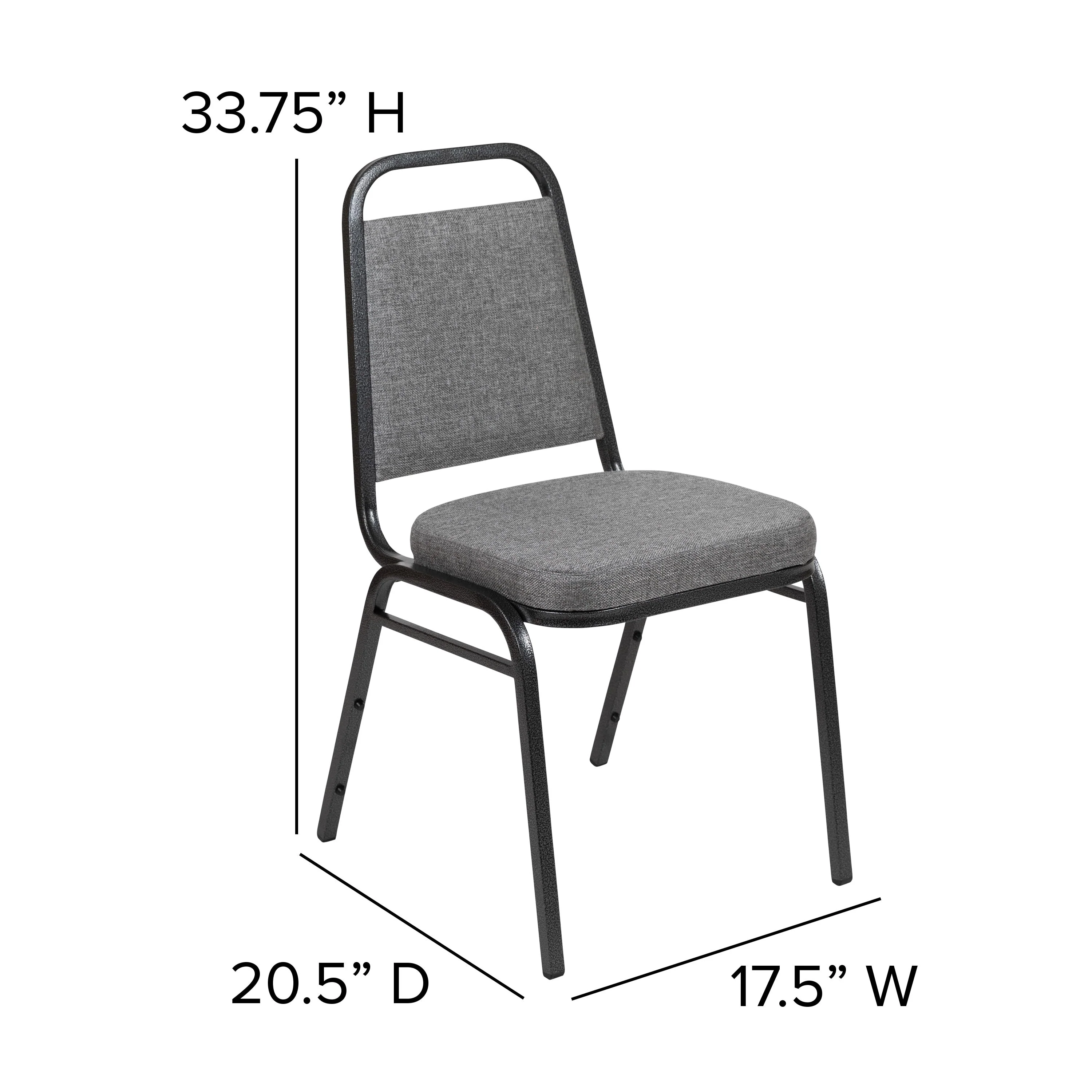 HERCULES Series Trapezoidal Back Stacking Banquet Chair with 2.5" Thick Seat - Image 82