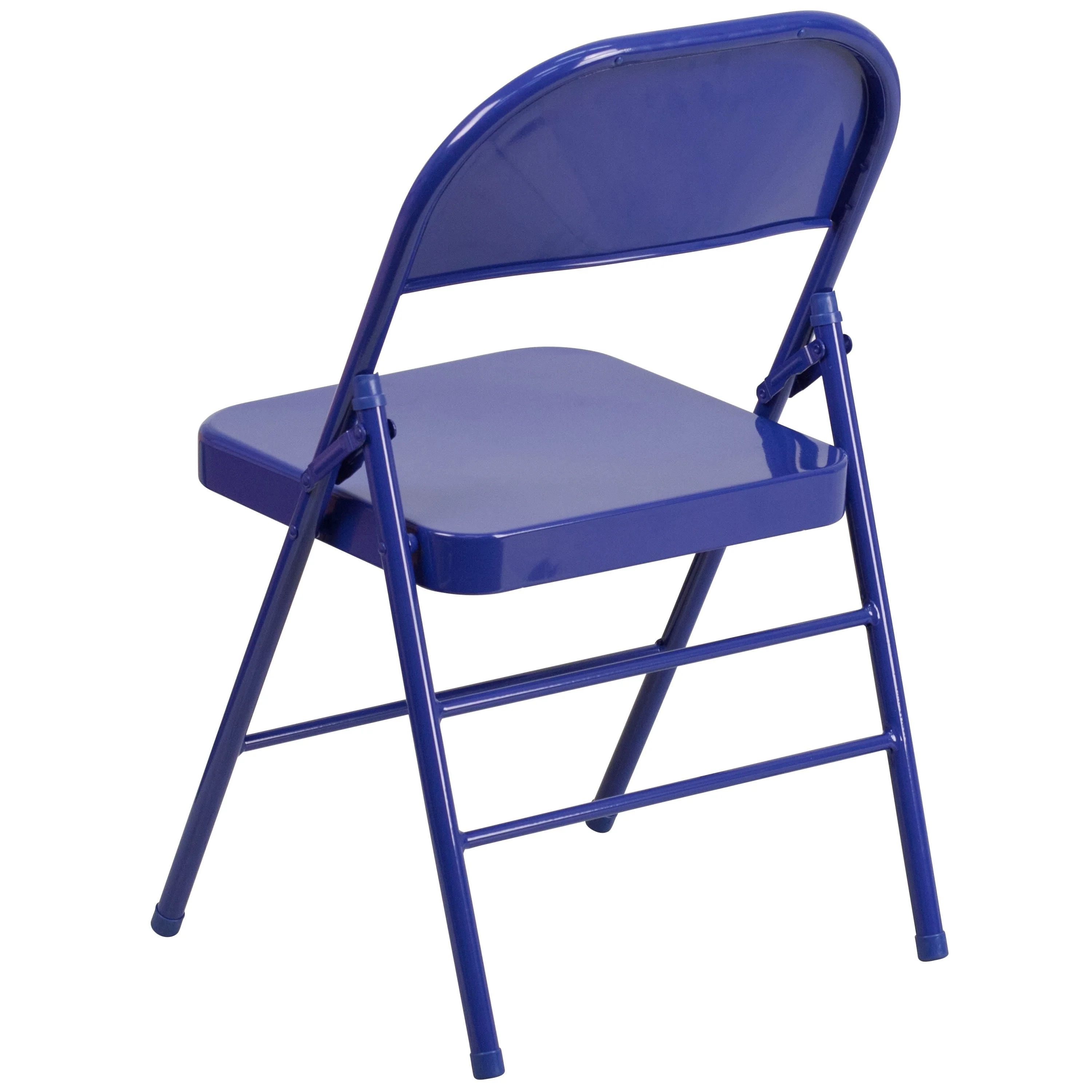HERCULES COLORBURST Series Triple Braced & Double Hinged Metal Folding Chair - Image 19