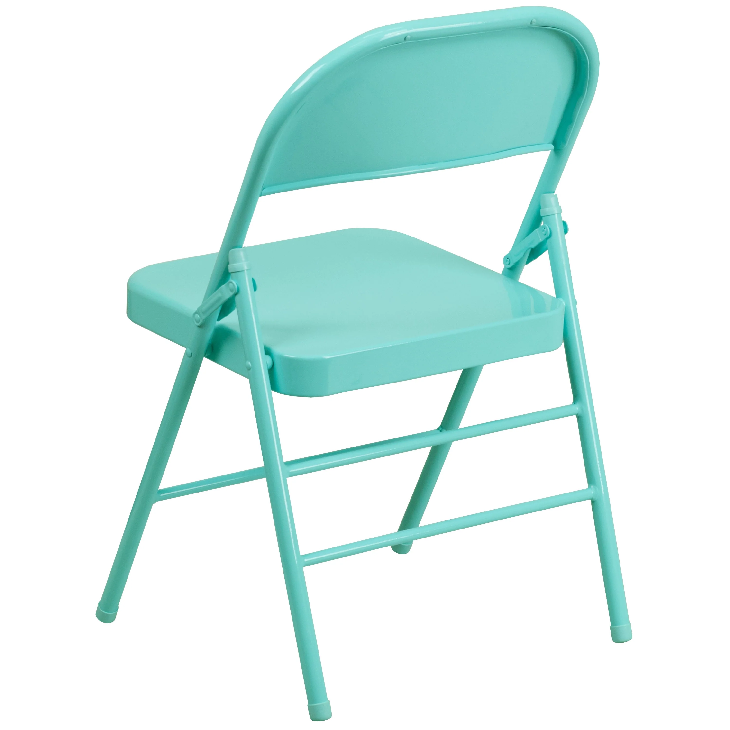 HERCULES COLORBURST Series Triple Braced & Double Hinged Metal Folding Chair - Image 90