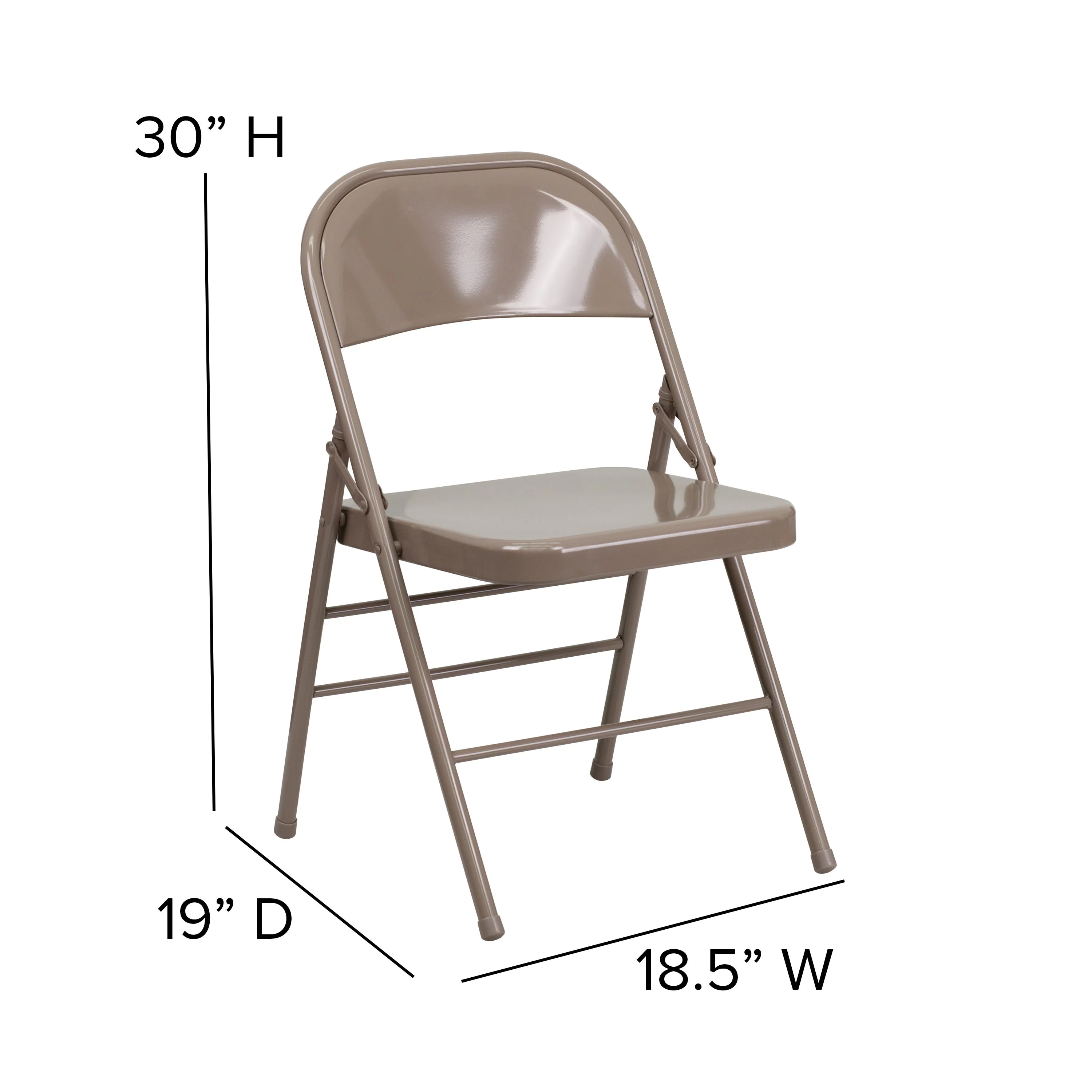 HERCULES Series Triple Braced & Double Hinged Metal Folding Chair - Image 30