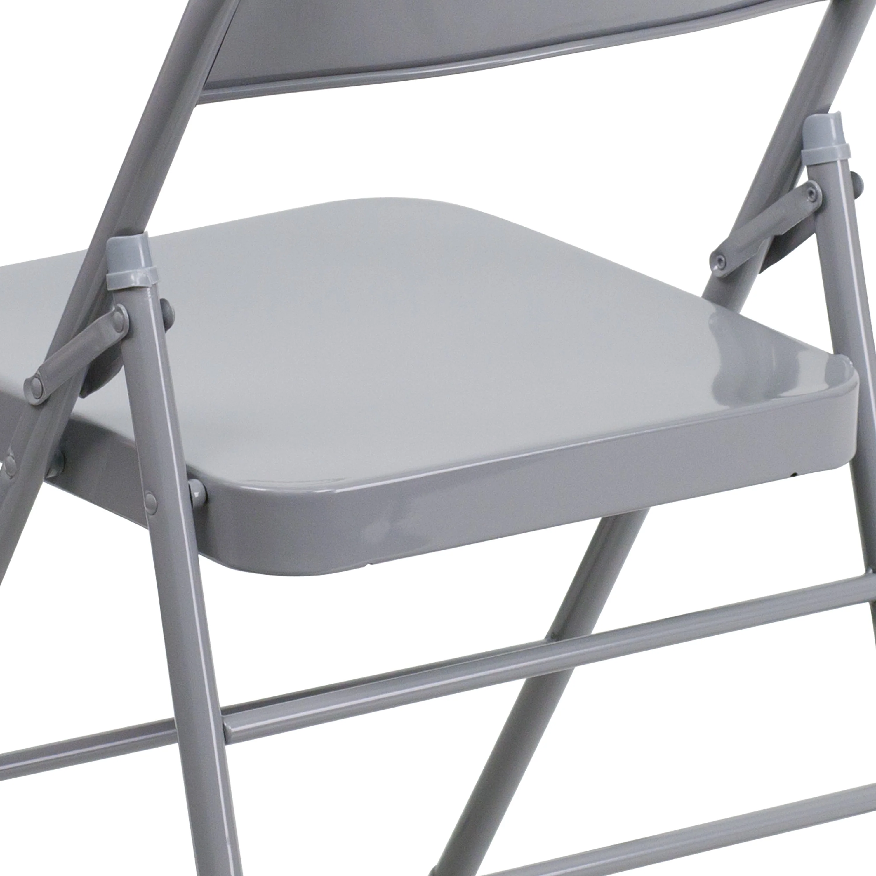 HERCULES Series Triple Braced & Double Hinged Metal Folding Chair - Image 44