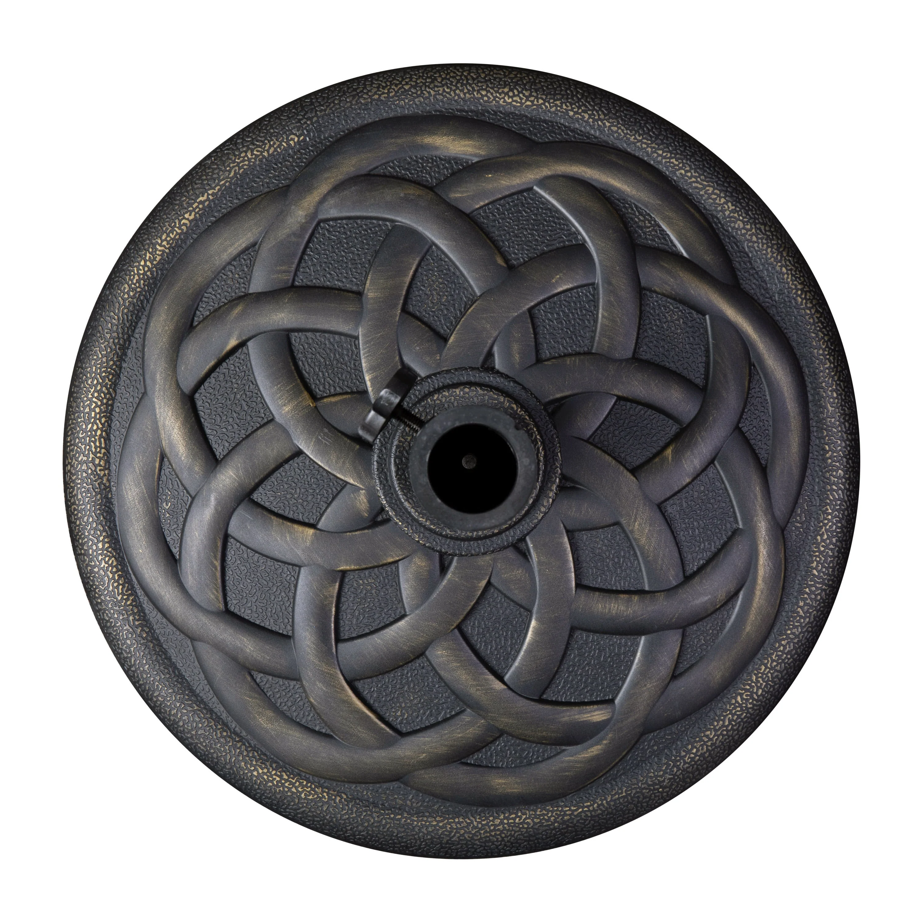 Kona Universal Cement Patio Umbrella Base with Weatherproof Plastic Polymer Coating - 19.25" Diameter - Image 20