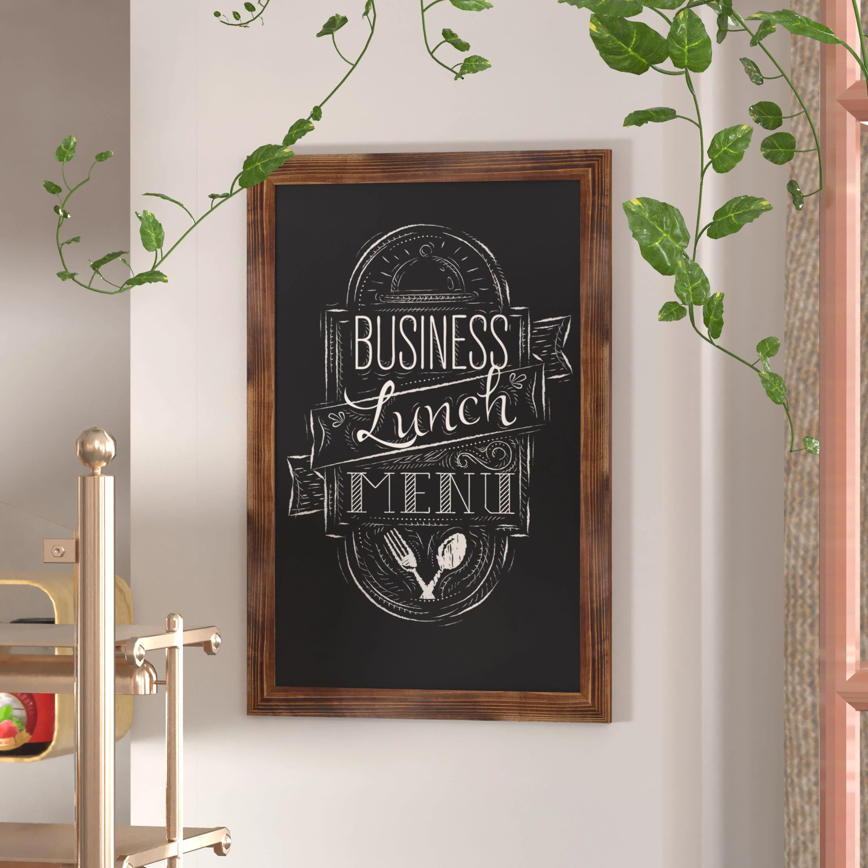 Canterbury Wall Mount Magnetic Chalkboard Sign with Eraser, Hanging Wall Chalkboard Memo Board for Home, School, or Business - Image 101