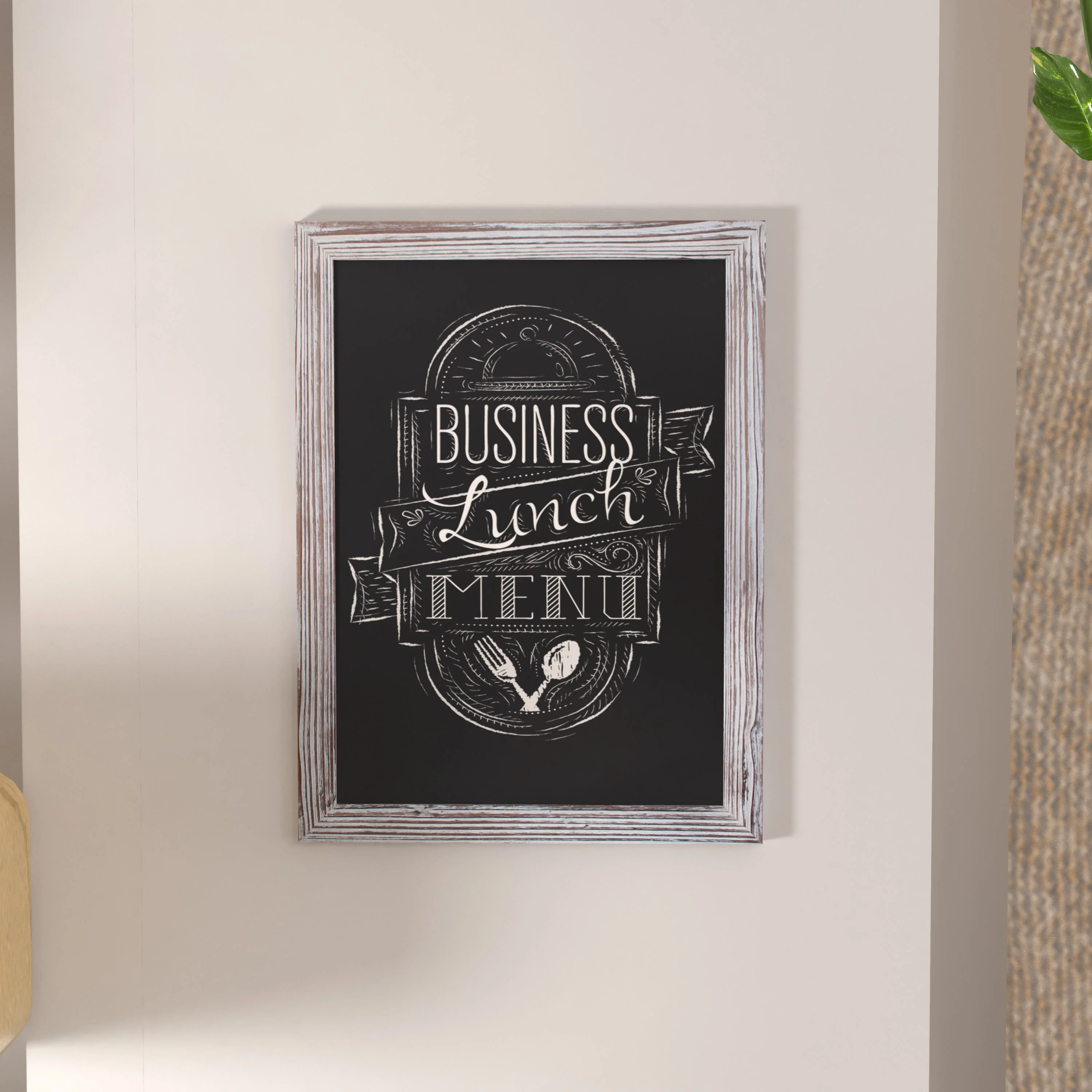 Canterbury Wall Mount Magnetic Chalkboard Sign with Eraser, Hanging Wall Chalkboard Memo Board for Home, School, or Business - Image 115