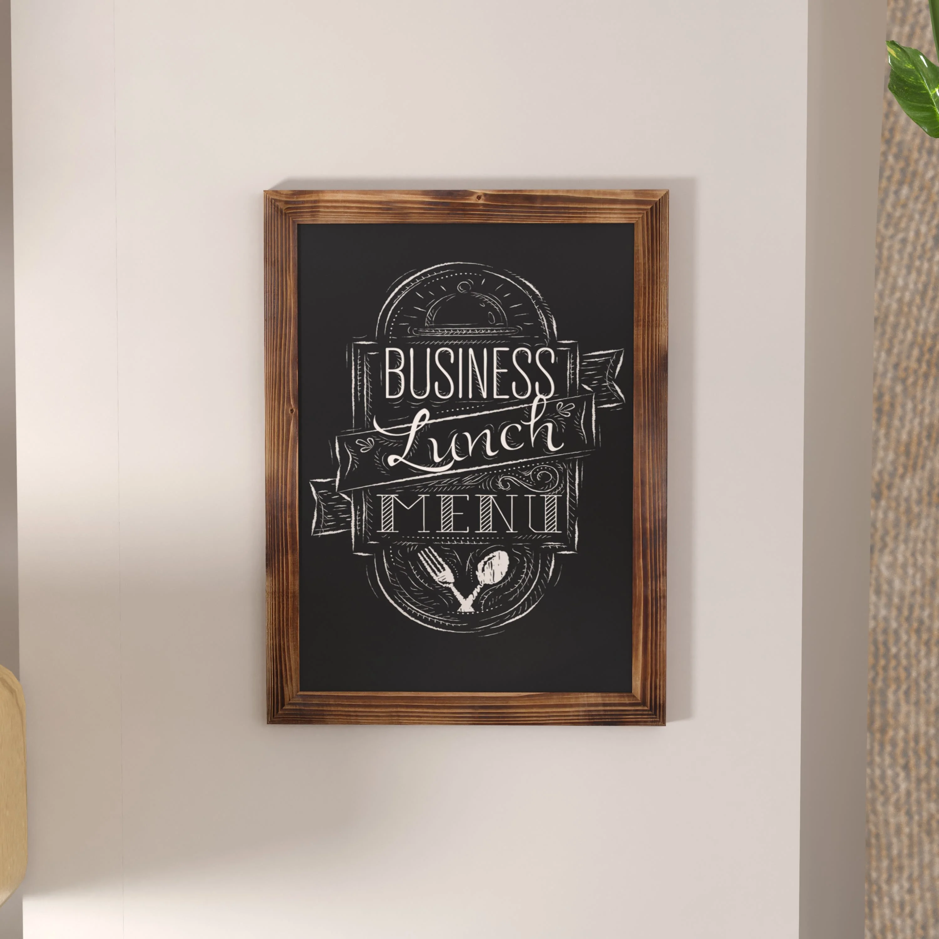 Canterbury Wall Mount Magnetic Chalkboard Sign with Eraser, Hanging Wall Chalkboard Memo Board for Home, School, or Business - Image 124