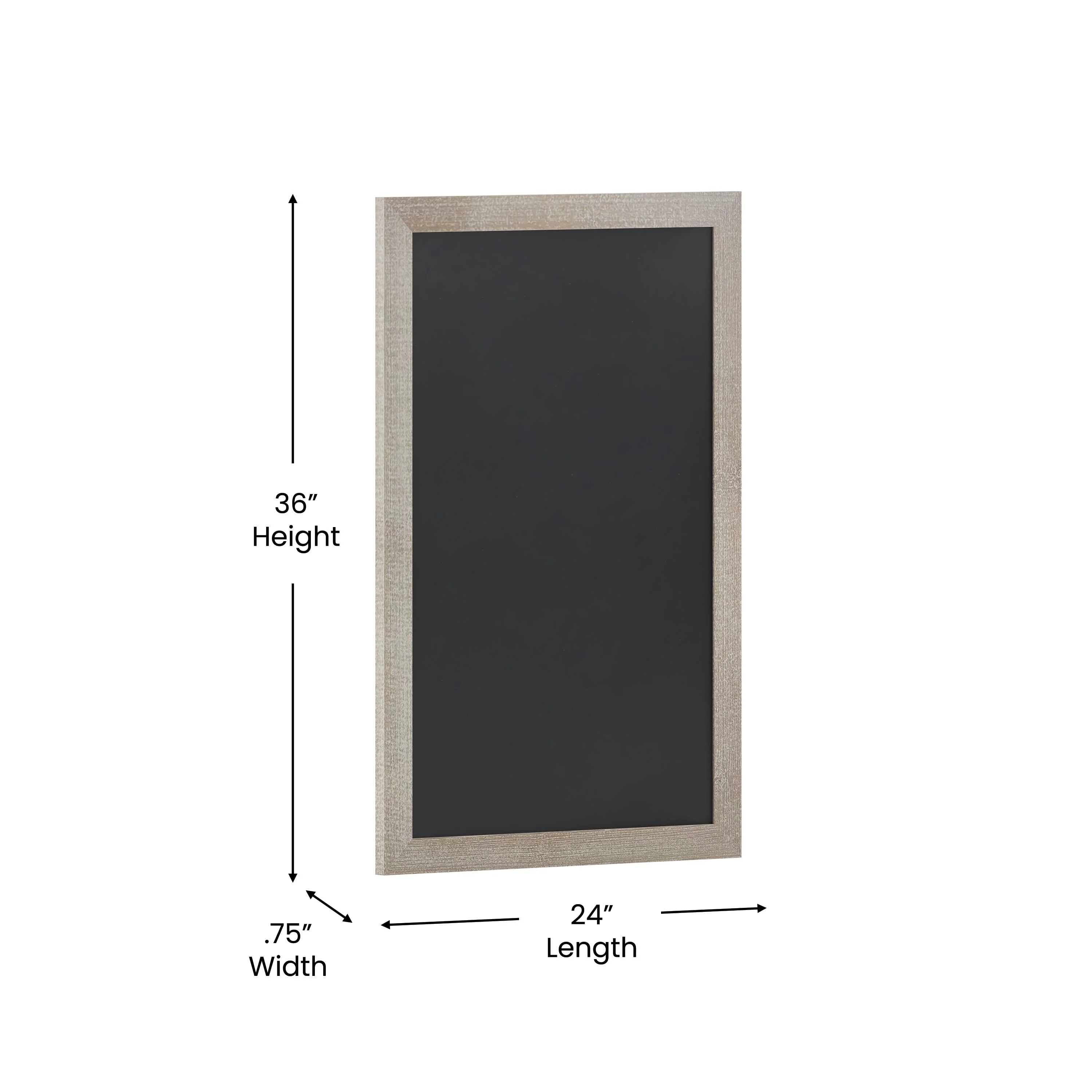 Canterbury Wall Mount Magnetic Chalkboard Sign with Eraser, Hanging Wall Chalkboard Memo Board for Home, School, or Business - Image 158