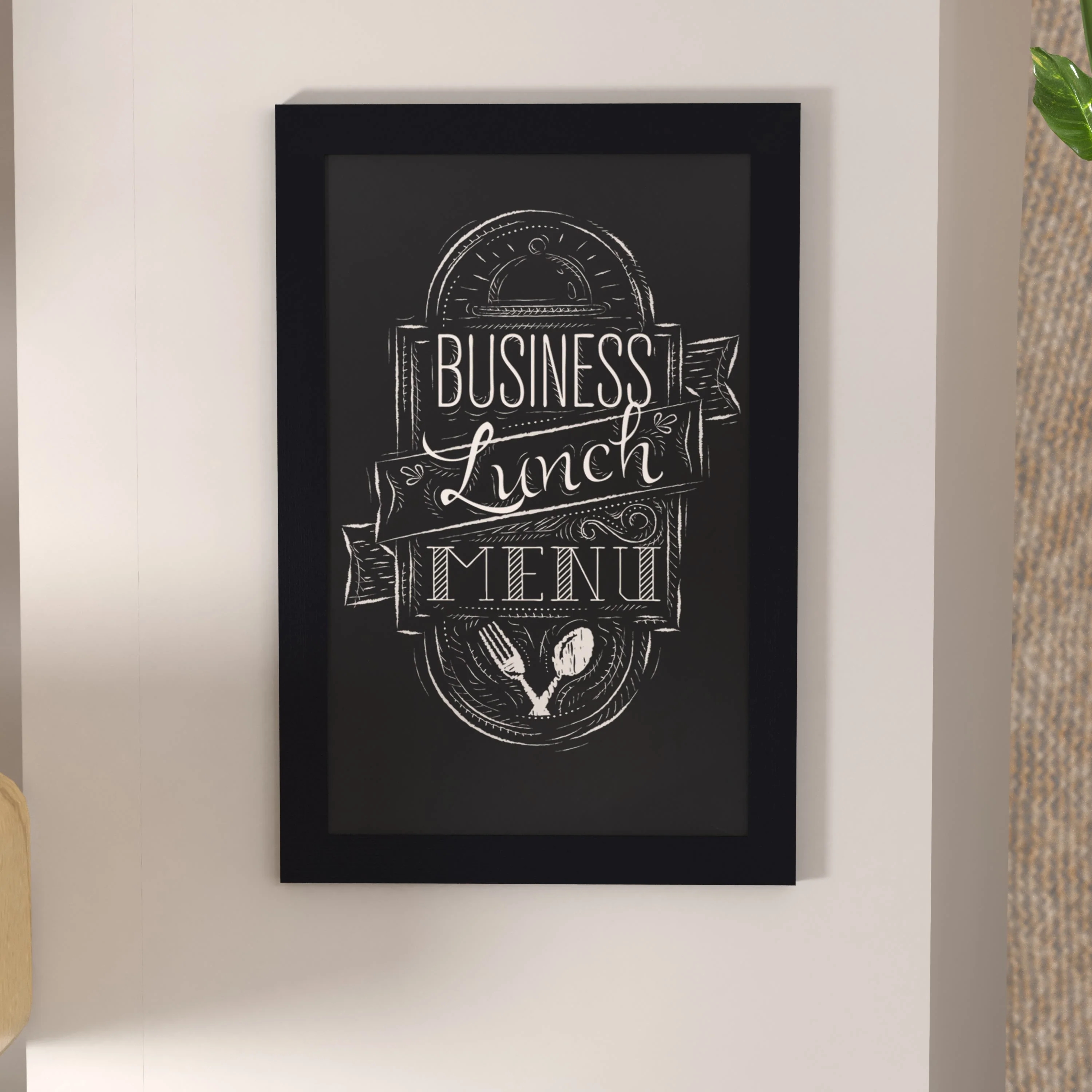 Canterbury Wall Mount Magnetic Chalkboard Sign with Eraser, Hanging Wall Chalkboard Memo Board for Home, School, or Business - Image 169