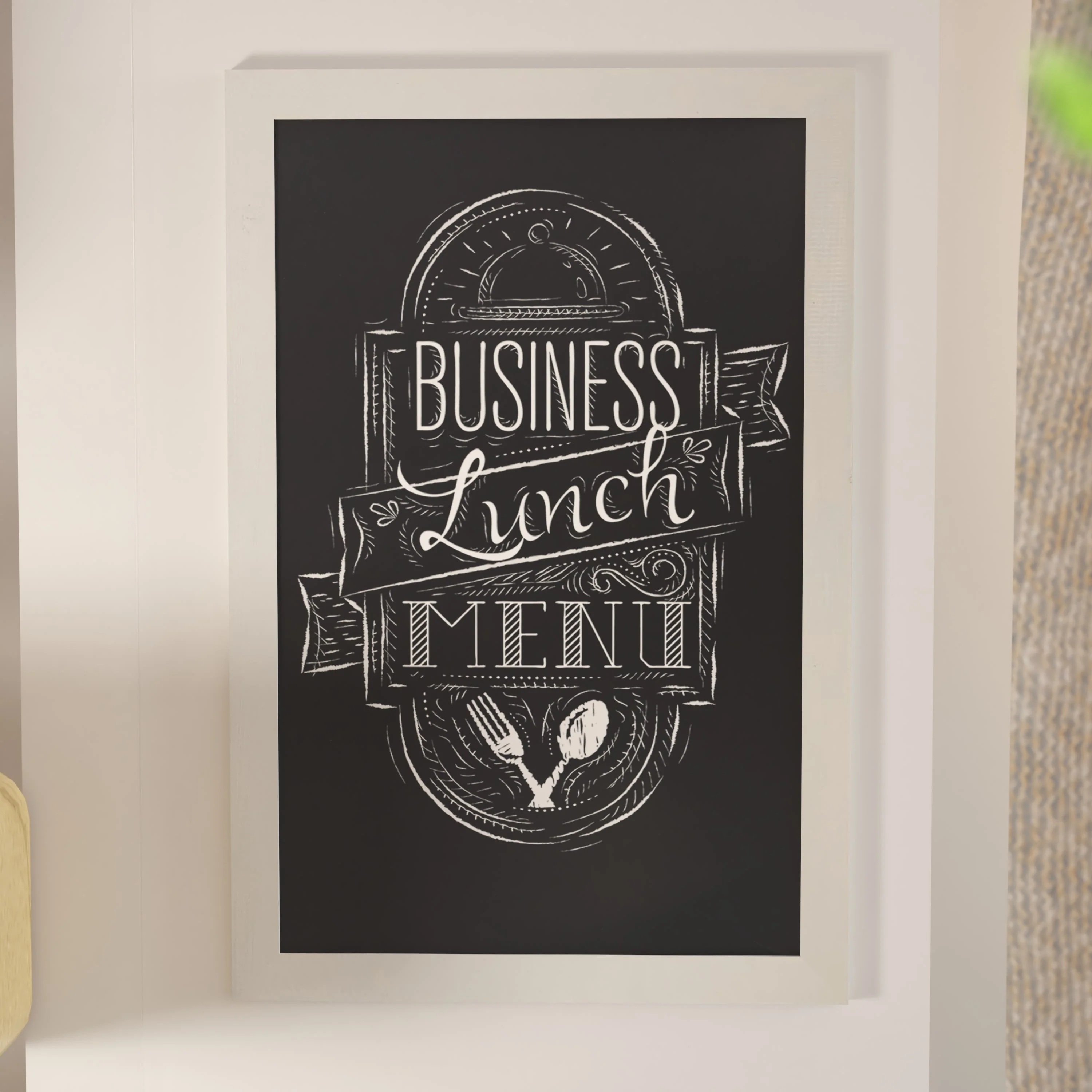 Canterbury Wall Mount Magnetic Chalkboard Sign with Eraser, Hanging Wall Chalkboard Memo Board for Home, School, or Business - Image 177