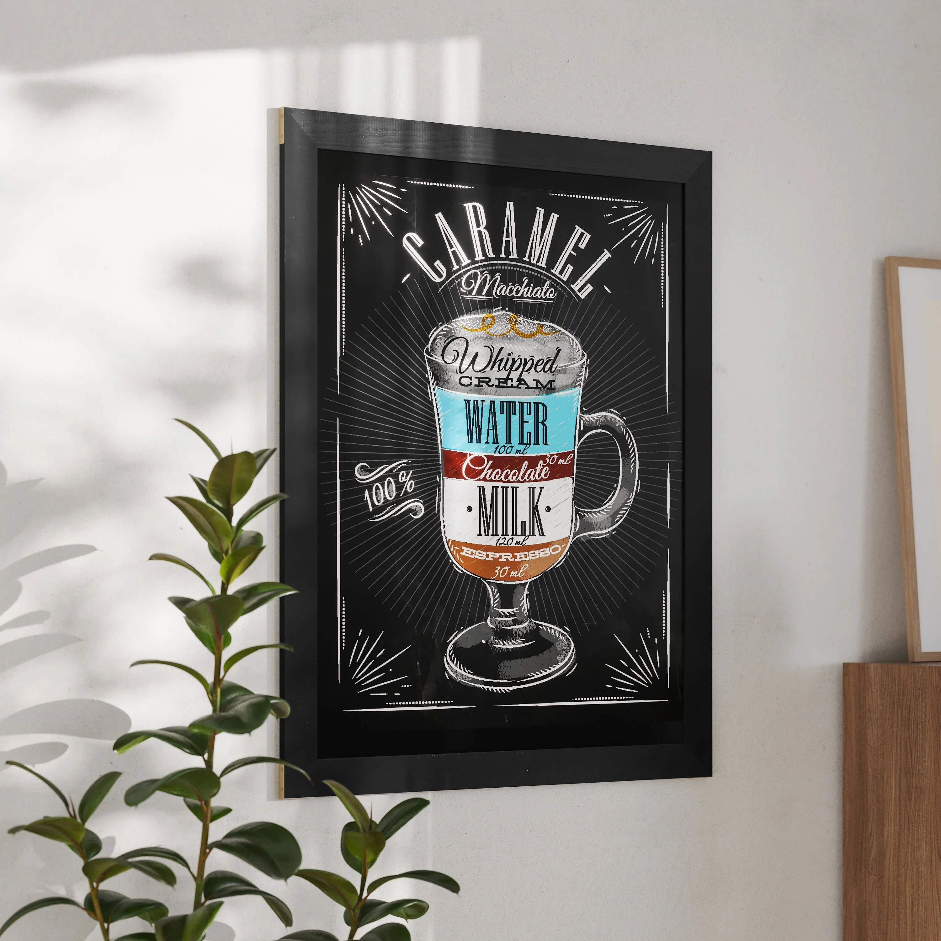 Canterbury Wall Mount Magnetic Chalkboard Sign with Eraser, Hanging Wall Chalkboard Memo Board for Home, School, or Business - Image 200