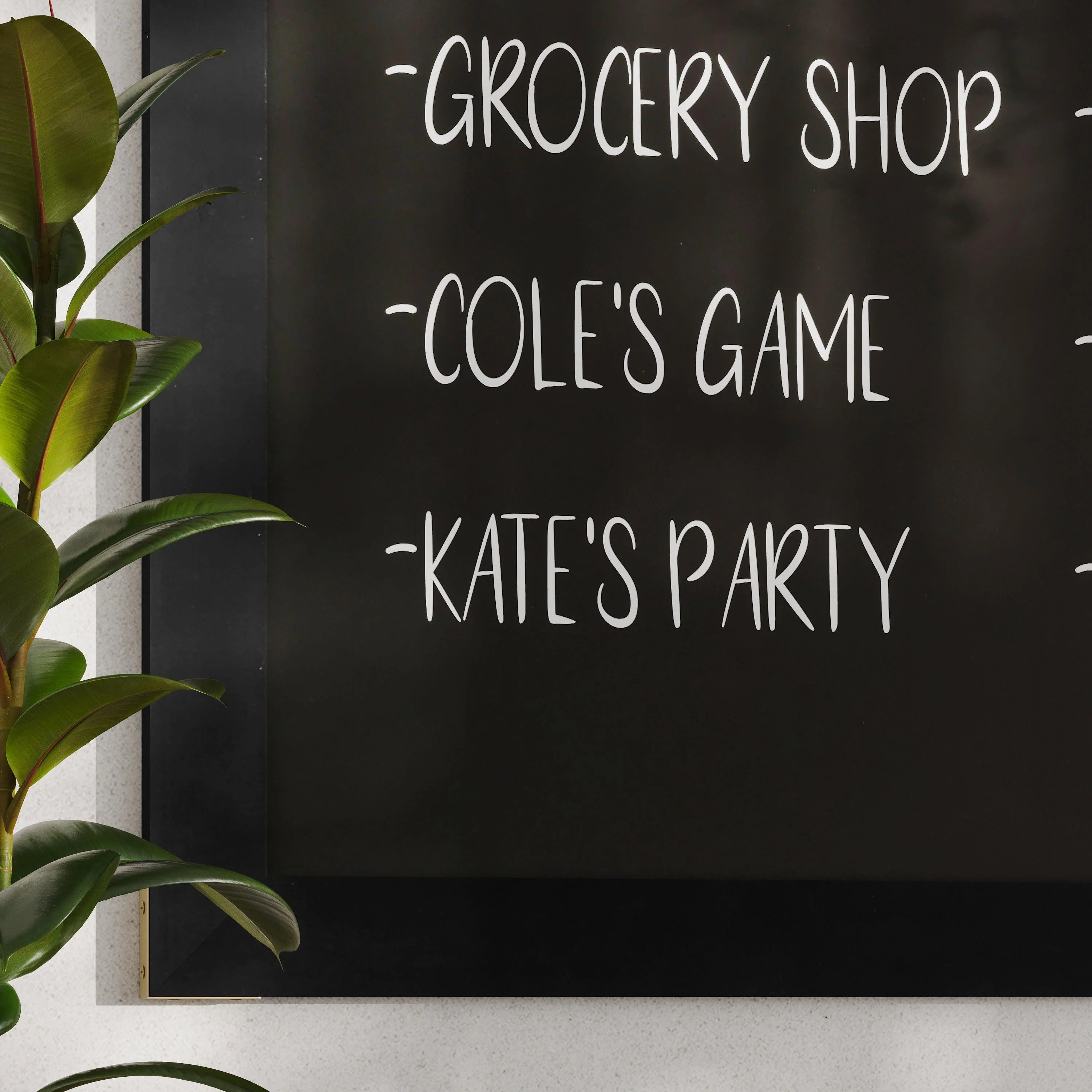 Canterbury Wall Mount Magnetic Chalkboard Sign with Eraser, Hanging Wall Chalkboard Memo Board for Home, School, or Business - Image 205